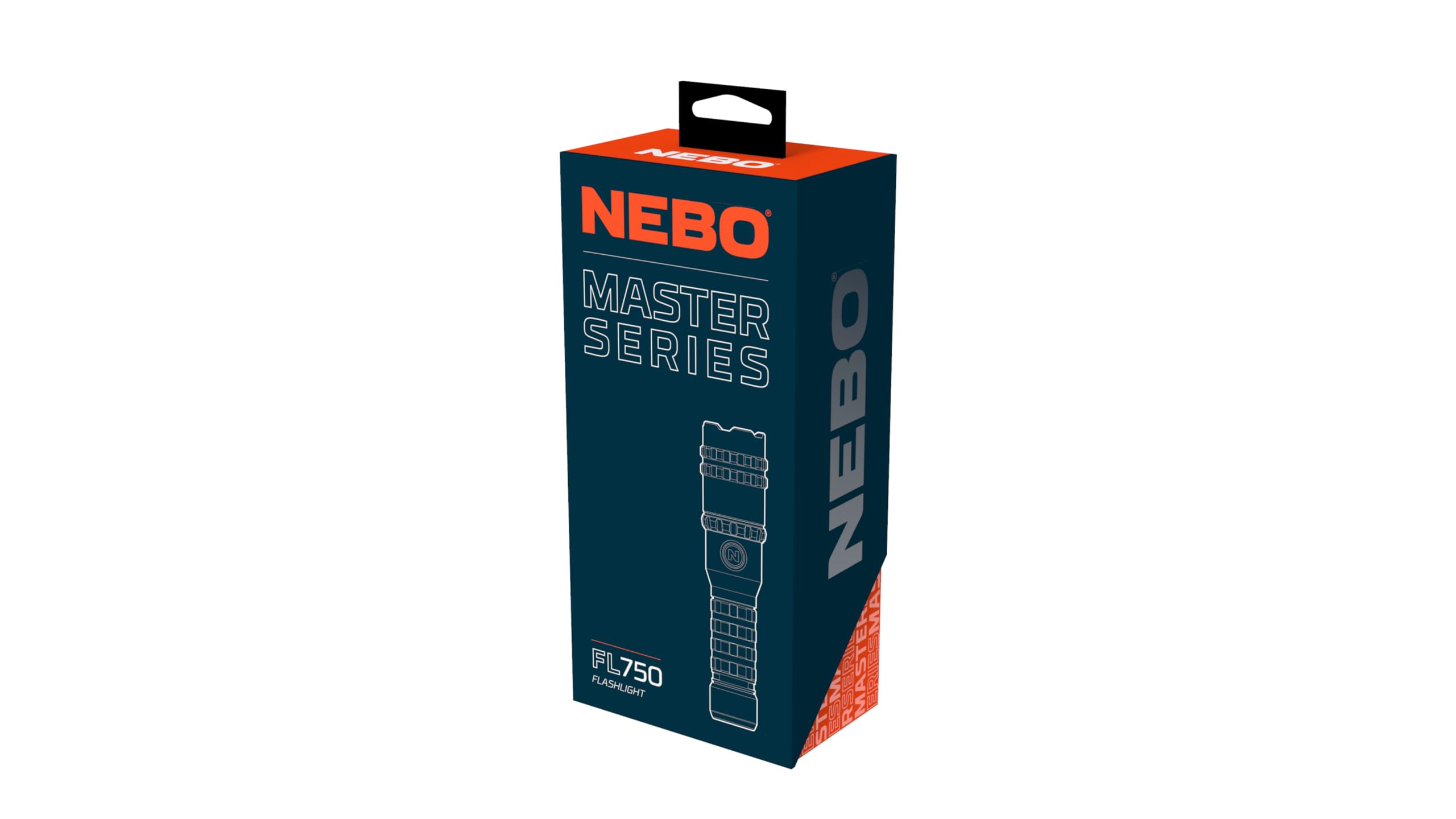 NEBO Master Series Rechargeable Flashlight - 750 Lumen, Aluminum, Waterproof, One Size, Storm Gray, Model NEB-FLT-1018