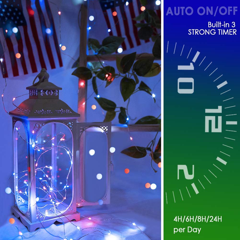 Starryever 33Ft 100Led Usb Fairy Lights With Remote - 16 Rgb Color Changing String Lights