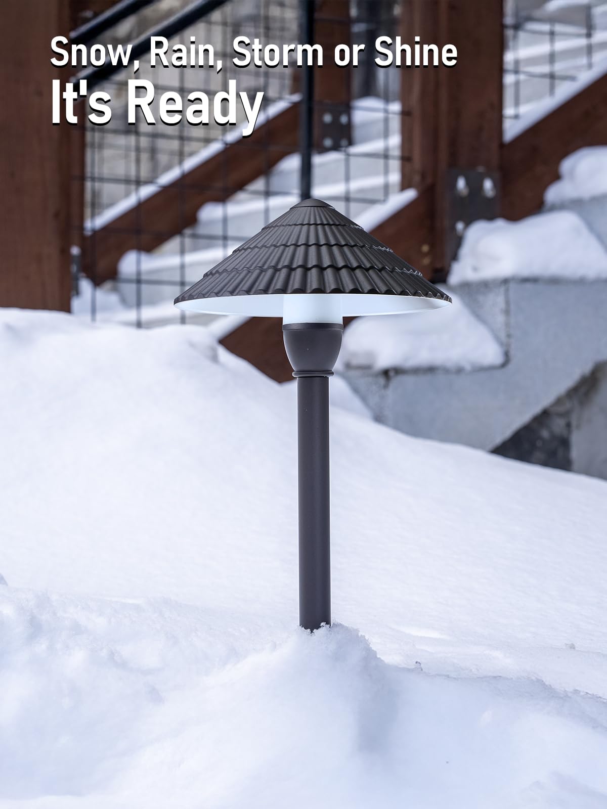 Leonlite 12-Pack Led Low Voltage Landscape Lights, 3W Cast-Aluminum 12-24V Pathway Light, 5000K Daylight Waterproof Path Lights,