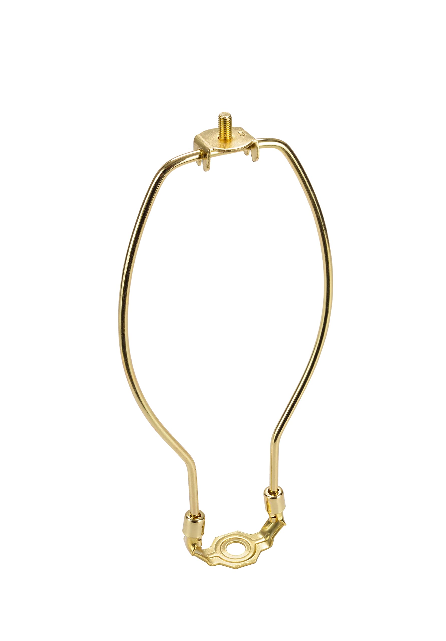 Aspen Creative 20002-1 8 1/2 Lamp Harp with Saddle in Polished Brass Finish