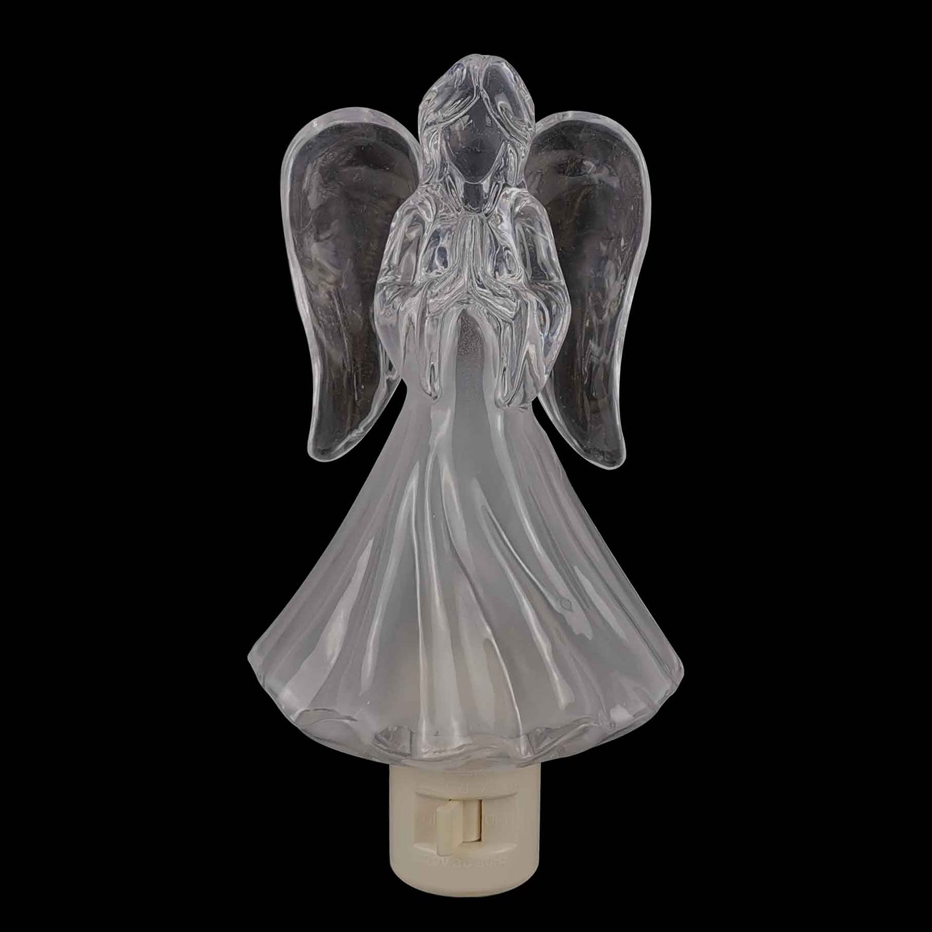 Huazhqing Praying Angel Night Light Plug Into Wall With On Off Switch C7 Bulb, Nite Lights Plug In Home Decoration Lighting Wall Night Light For Any Room-Bedroom Bathroom Kitchen Hallway Classroom