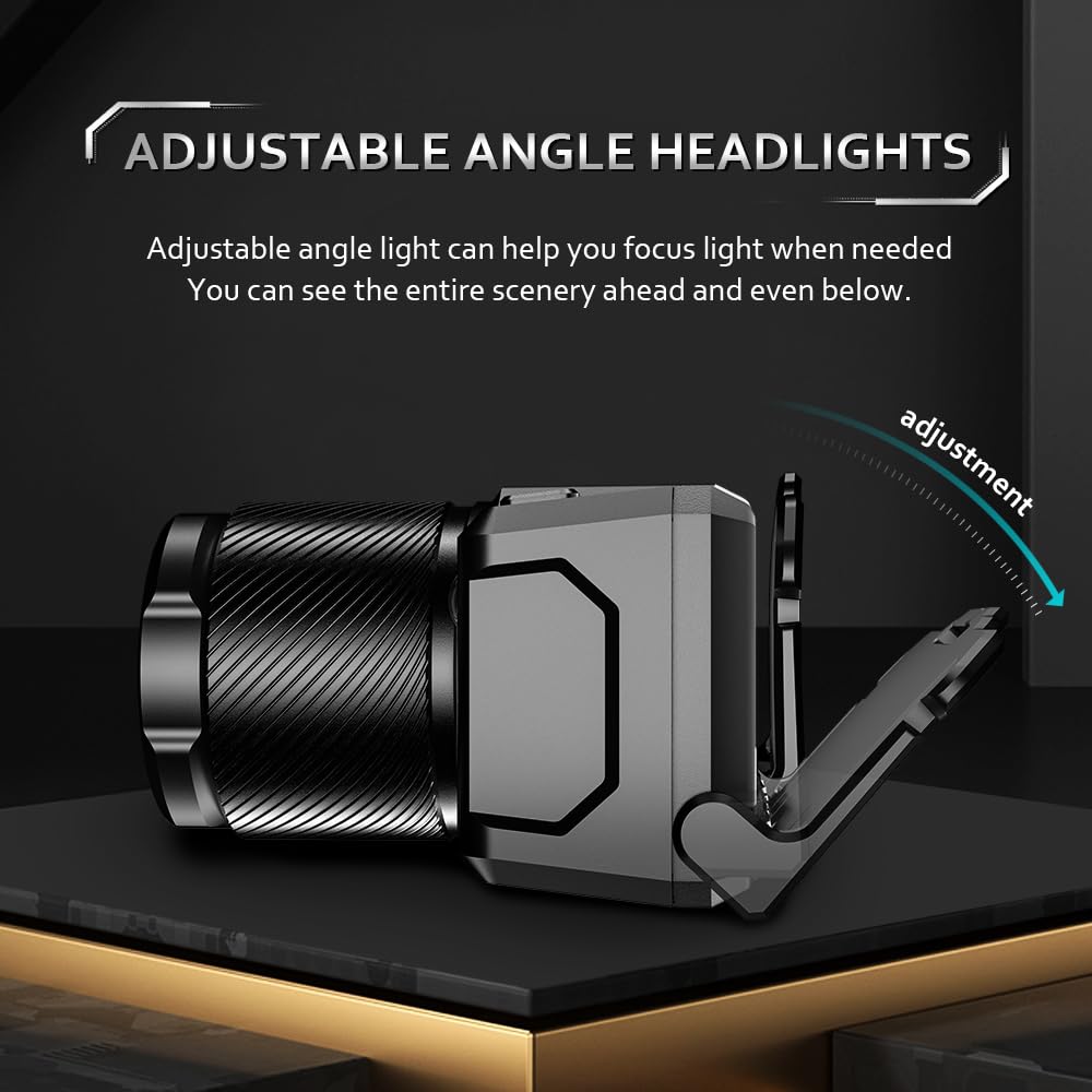 SuperFire Rechargeable LED Headlamp, High Lumen, Zoomable, Motion Sensor, Model HL25, Color HL25, Size L, Durable ABS Material