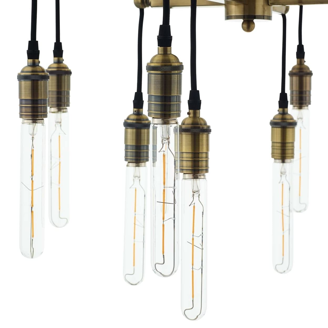 Modway EEI-3274 Resolve Antique Brass Ceiling Light Pendant Chandelier in, Yellow