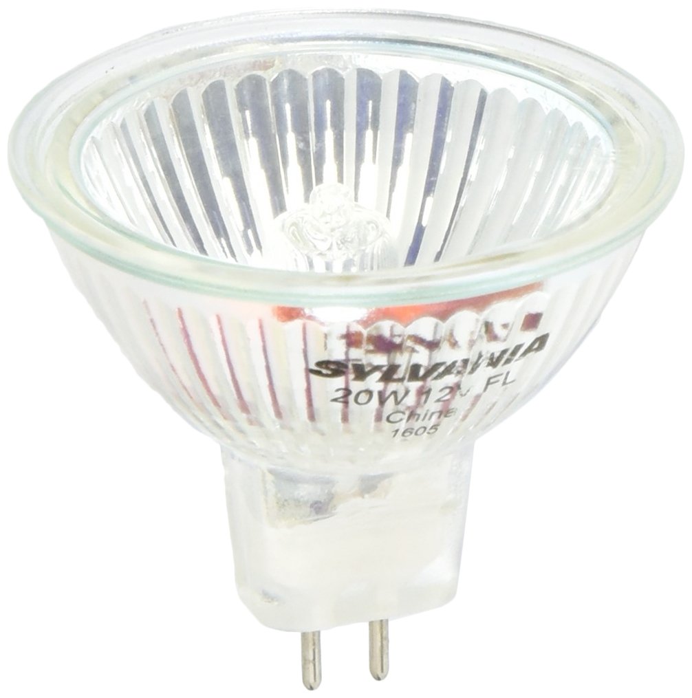 LEDVANCE Sylvania 58514 Halogen MR16 Light Bulb, 20W Dimmable, Clear Quartz