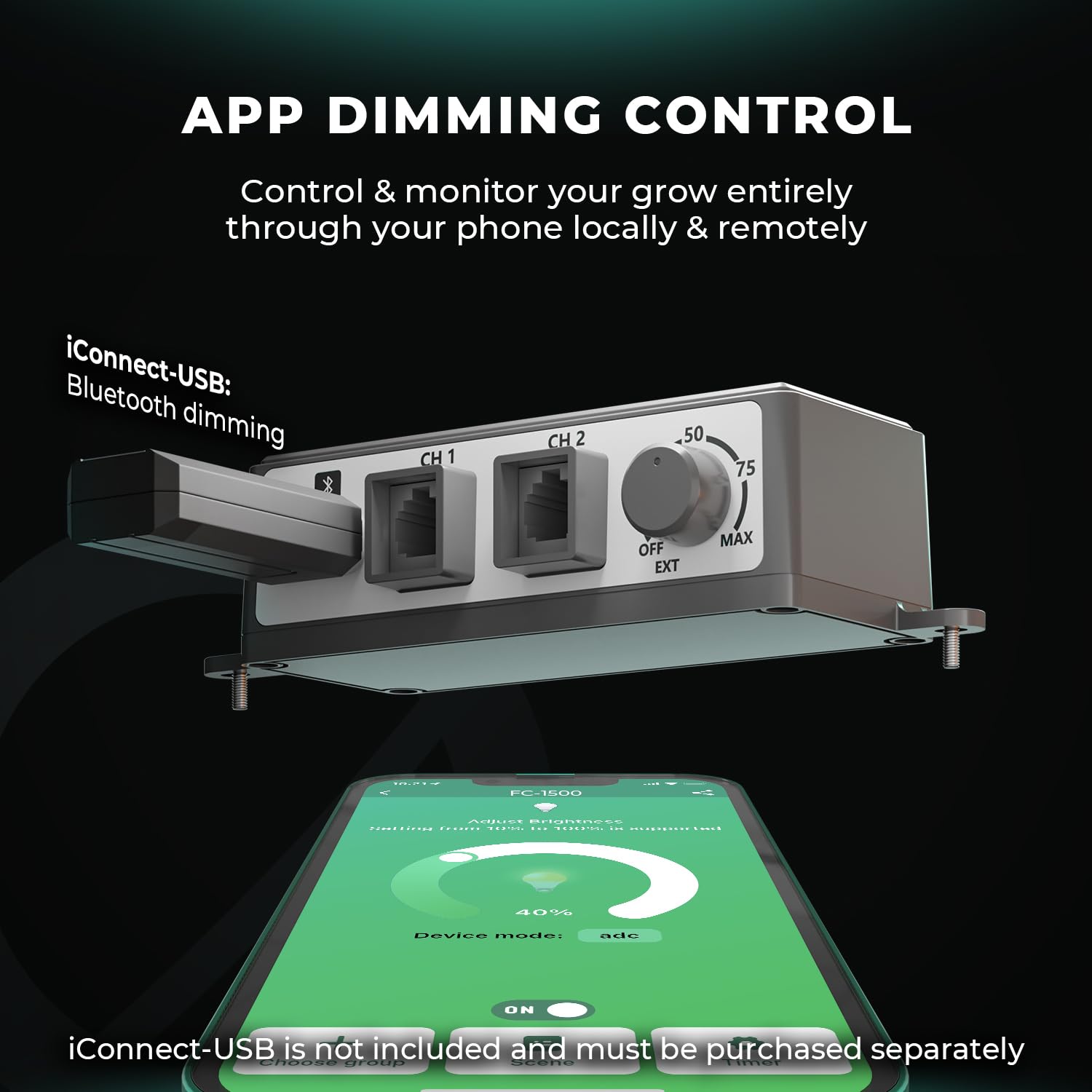 2024 Mars Hydro Fc1500 Evo 150W, Samsung Lm301H Evo Led Grow Light 2X2 Ft Coverage Full Spectrum Daisy Chain Dimmable Bar Style Grow Lamp For Indoor Plants