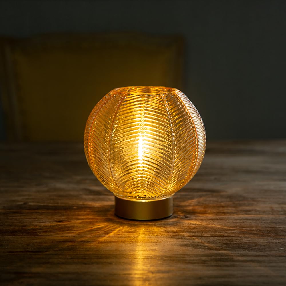 Lusharbor Battery Operated Lamp With Timer, Table Lamp Small Cordless Lamp Battery Powered, Decorative Table Lamps For Living Ro