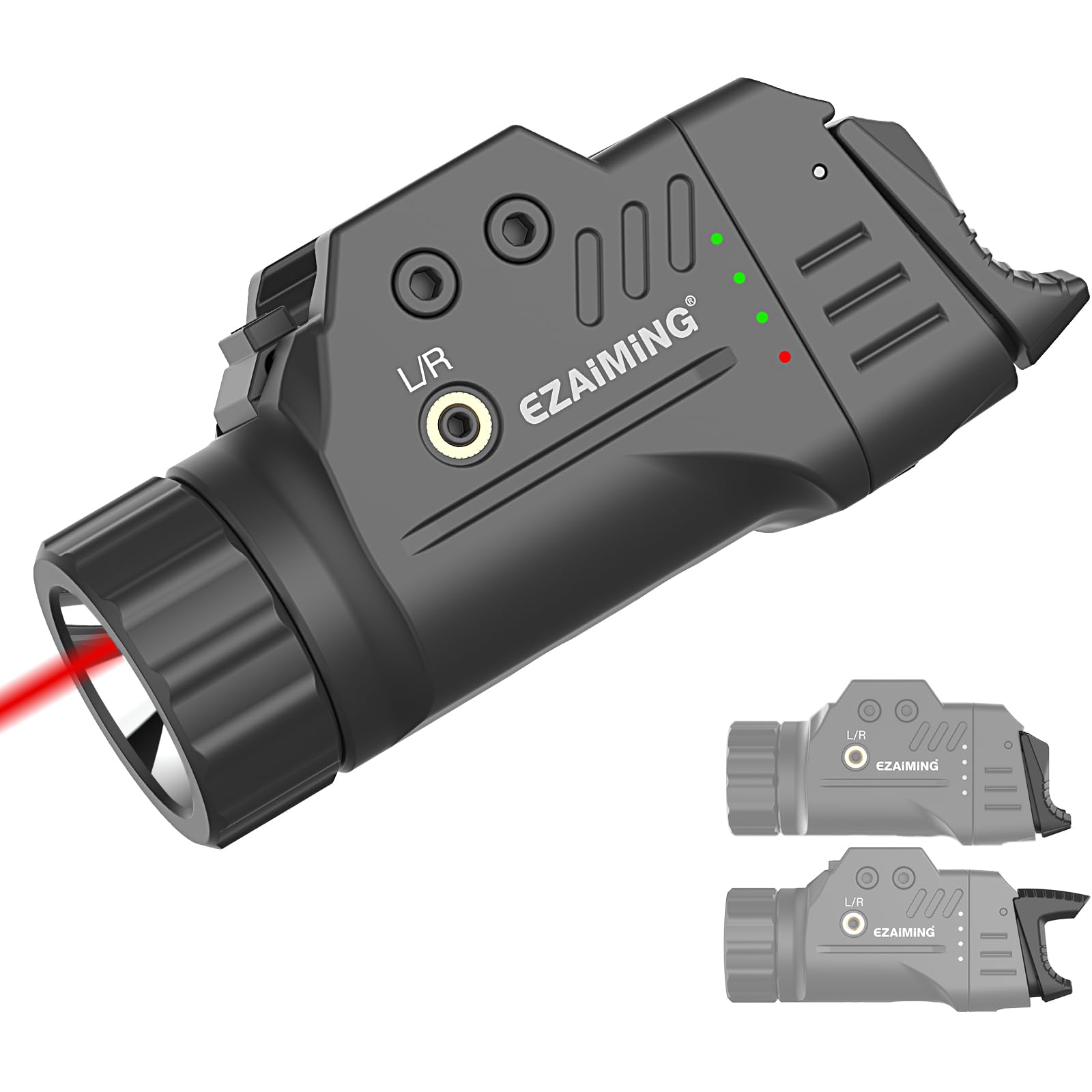 EZAIMING Red Laser Light Combo with Low and High Rear Switchs for Picatinny/GLK Rail