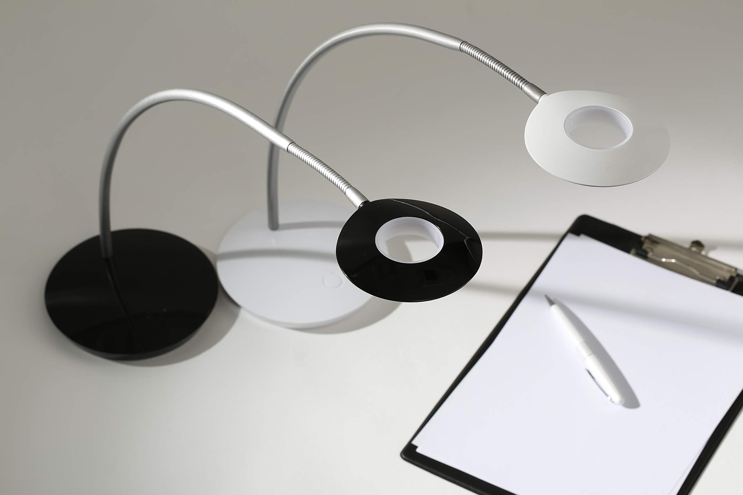 Alba Aero Led Desk Lamp With Touch Dimmer, Black (Ledaero N)