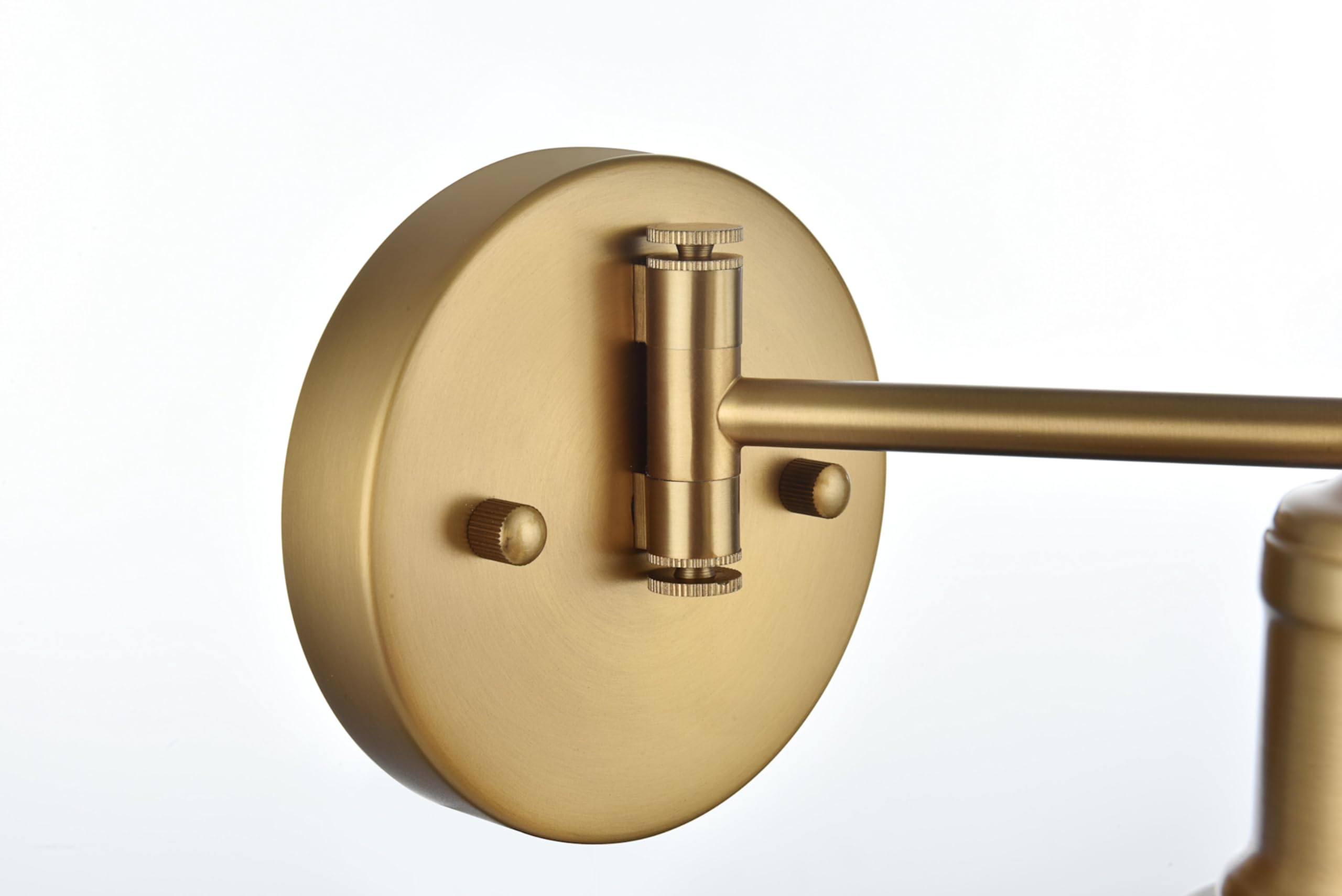 Living District Judson 1-Light Metal Swing Arm Wall Sconce in Chrome