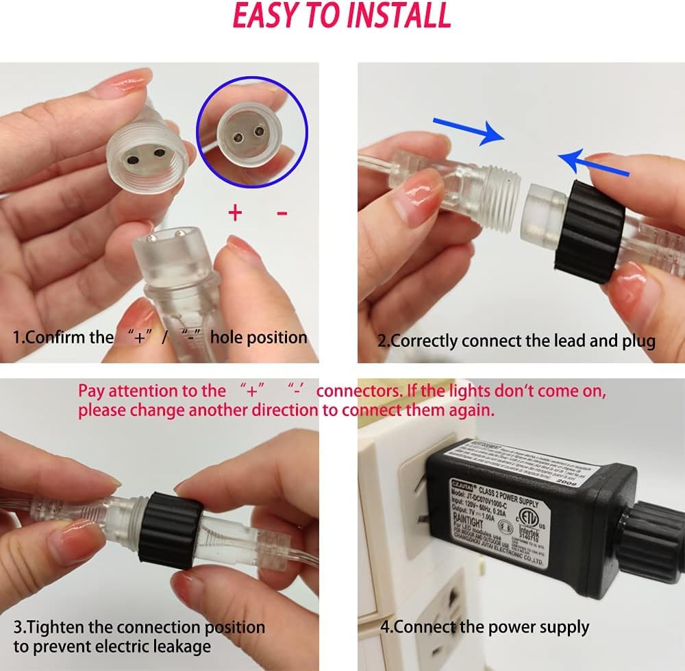 Halloween Decorations Outside, Purtuemy Meteor Shower Lights 12 Inch 8 Tubes Icicle Halloween String Lights For Halloween Christmas Decorations Tree Party Yard Outdoor, Ul Plug, Green Christmas Lights