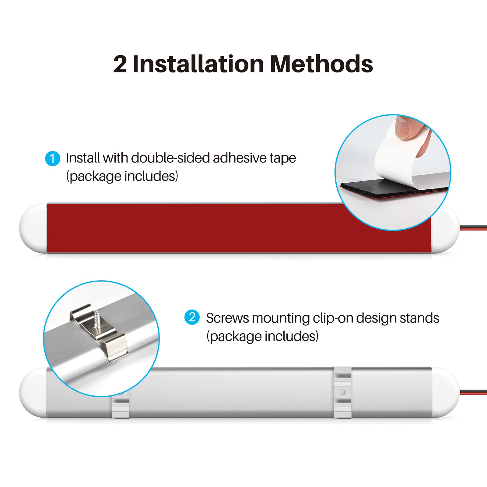 12V Led Interior Light Bar,Ct Capetronix 120Leds 1500Lm 8W Dc 12 Volt Led Strip Lights With On/Off Switch,For Enclosed Cargo Tra