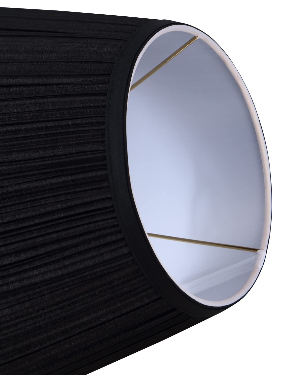 Aspen Creative 59202, Empire Uno Lamp Shade, Black, 7-9/10&quot;&quot; Top X 11-8/10&quot;&quot; Bottom X 7-1/2&quot;&quot; Slant Height, Slip Uno 33Mm