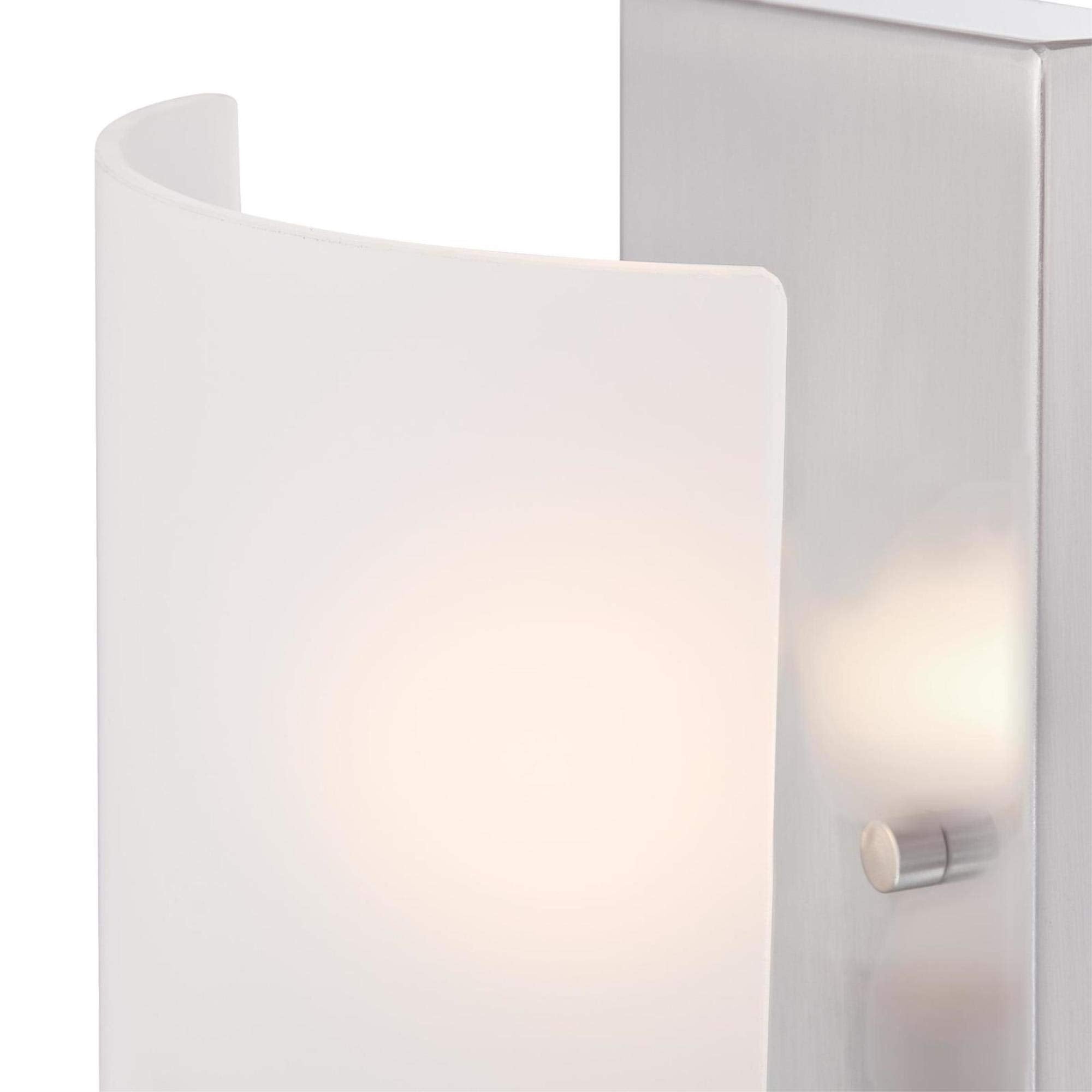 Westinghouse Enzo James 1-Light Wall Sconce, Brushed Nickel, Frosted Glass, Model 6369500