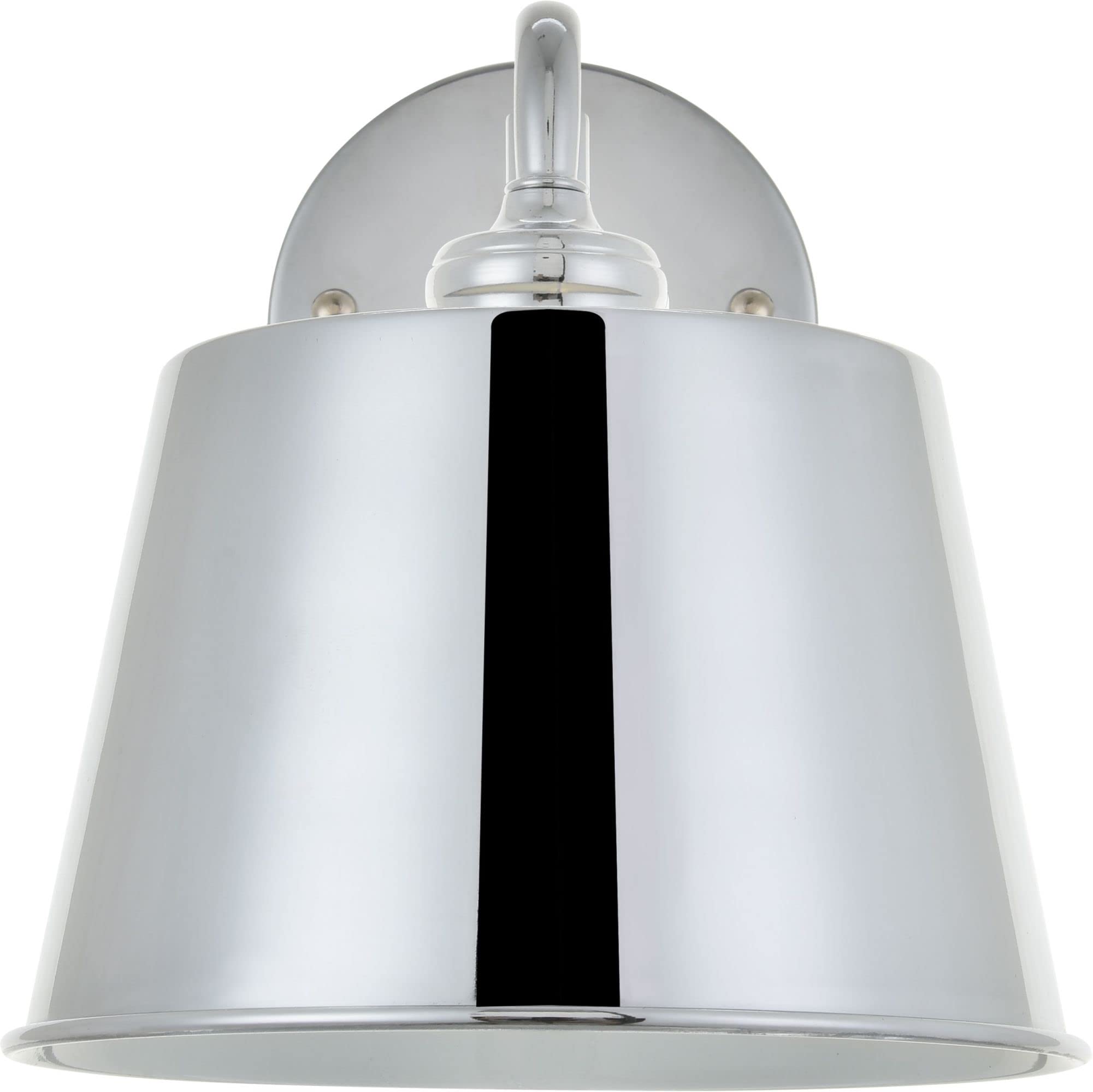 Living District 1-Light Mid-Century Metal Wall Sconce - Black Finish, Modern Design