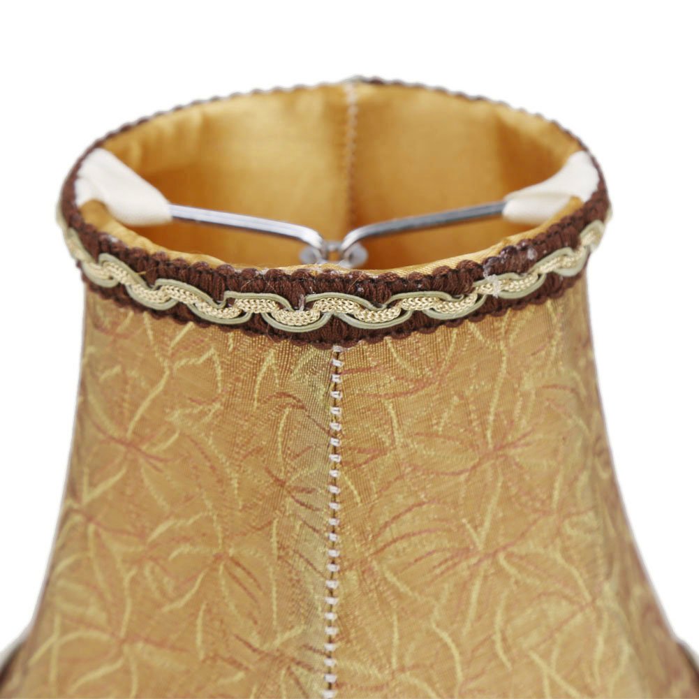 Fuloon Small Lamp Shades Clip On Bulb, Modern European Style Bell Lamp Shades, Mini Lamp Shades For Chandelier, French Country C