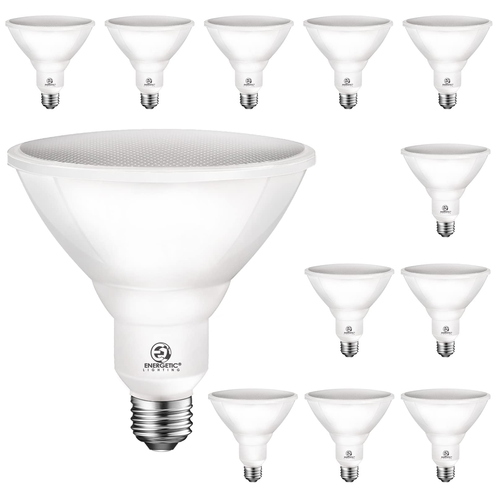 Energetic Par38 Outdoor Led Flood Light Bulb, 3000K Warm White, 90 Watt Equivalent, Wet Rated, 900Lm, E26 Base, Non-Dimmable, Ul