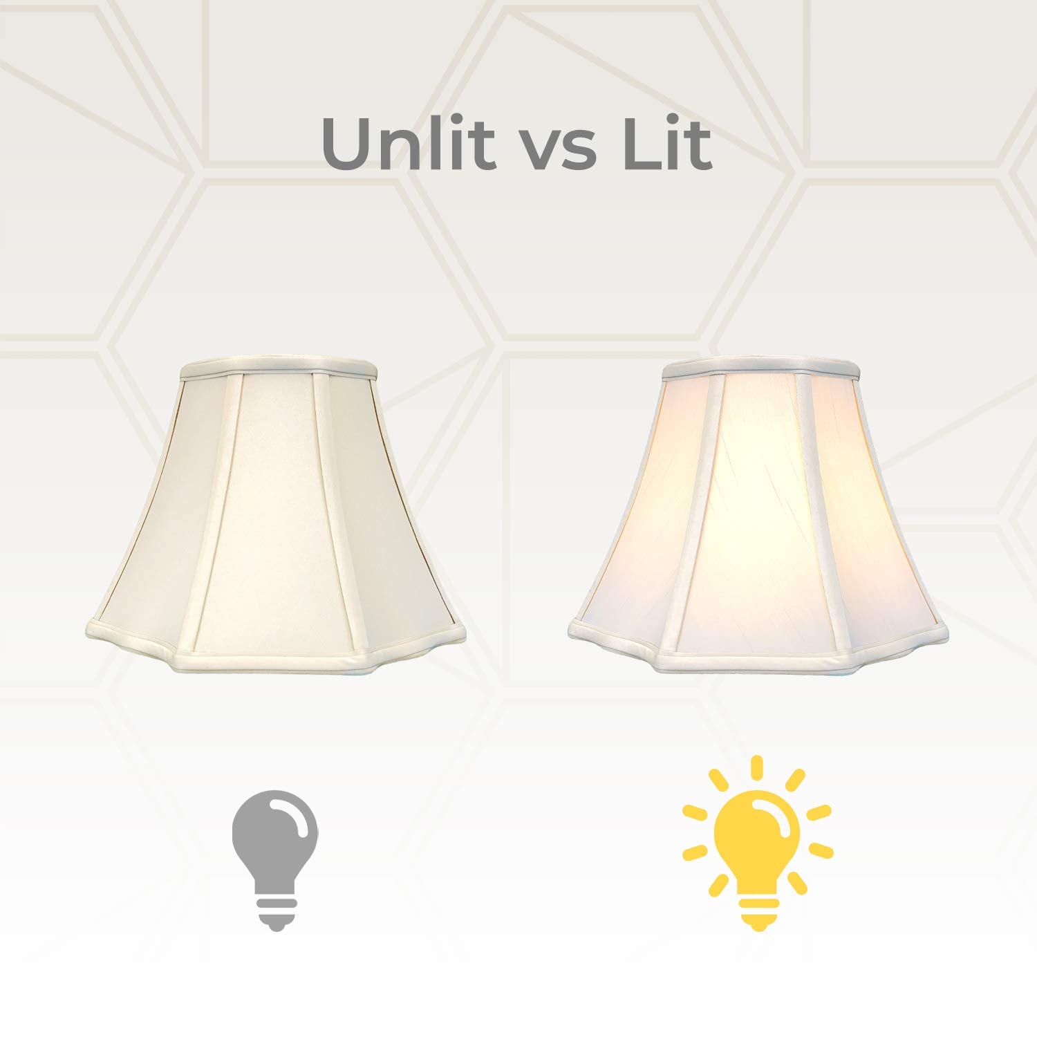 Royal Designs, Inc. Flare Bottom Outside Corner Scallop Lamp Shade, Bs-701-18Bg, Beige, 10 X 18 X 13