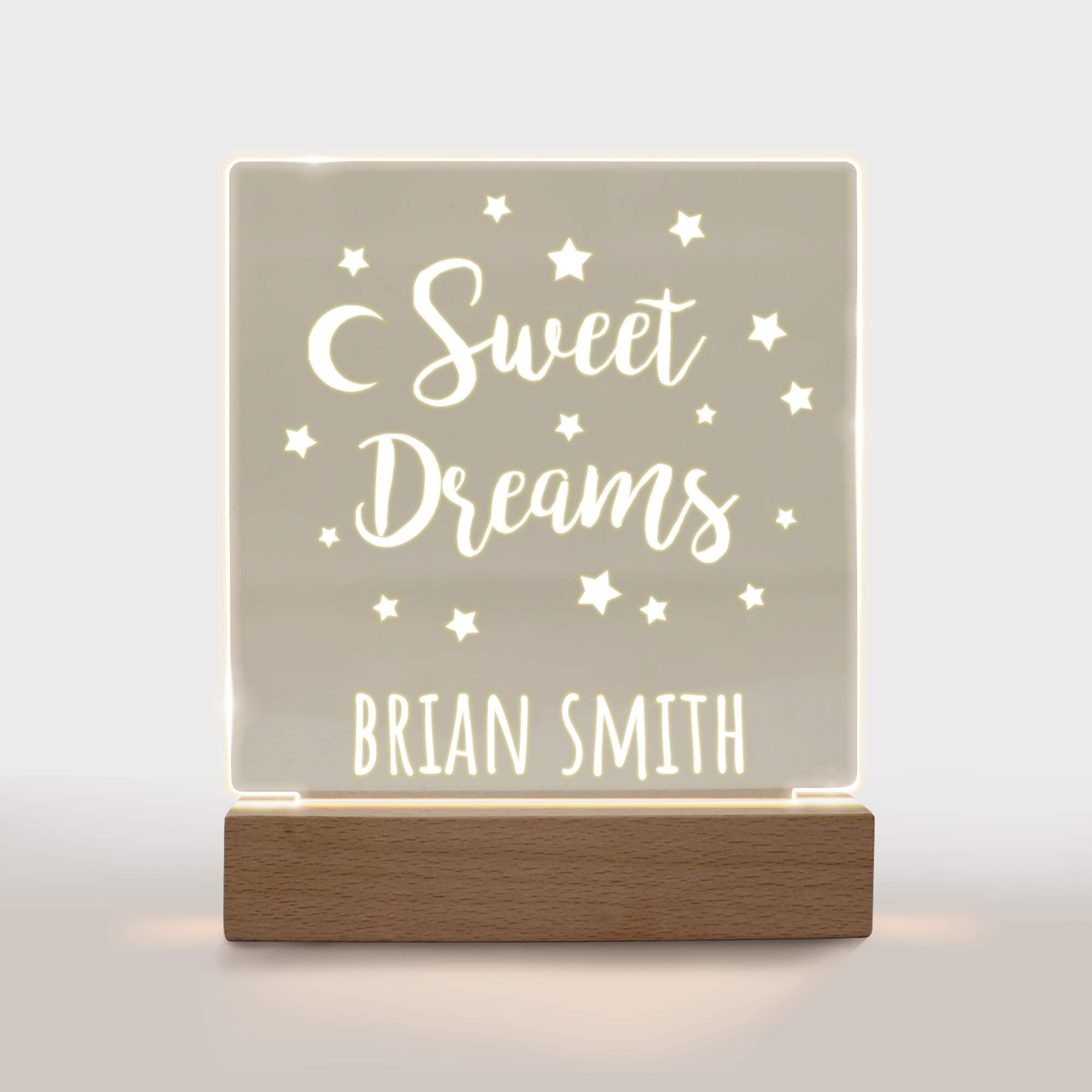 Personalized Night Light For Kids Girls Boys Customized Gifts For Baby Boy Bedroom Sweet Dreams