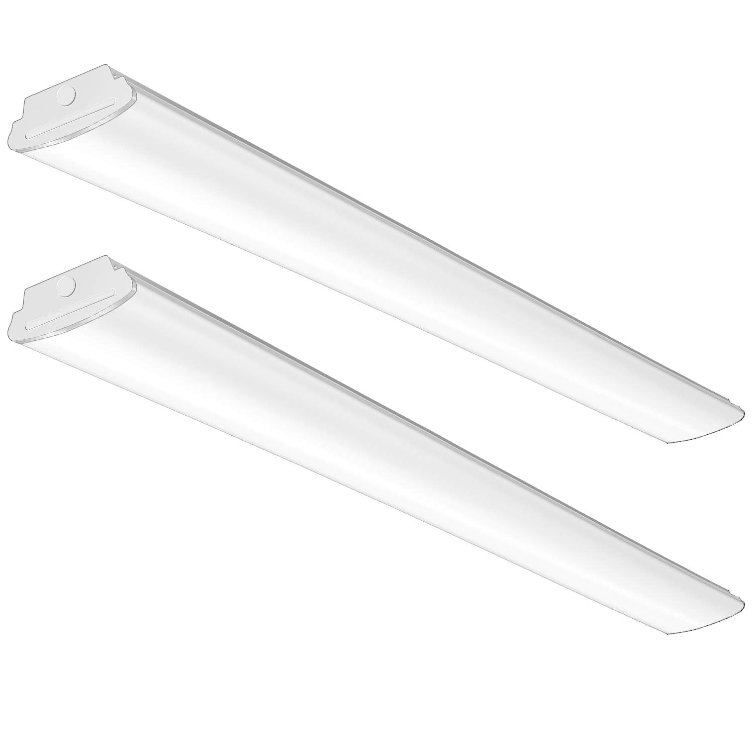 TychoLite 8FT LED Shop Lights 110W LED Garage Light  5000K  12000lm  8 Foot Linear Band Fixture  Surface and Suspend Mounting  for Warehouse  Workshop  Replace for Fluorescent Tube 2 Pack