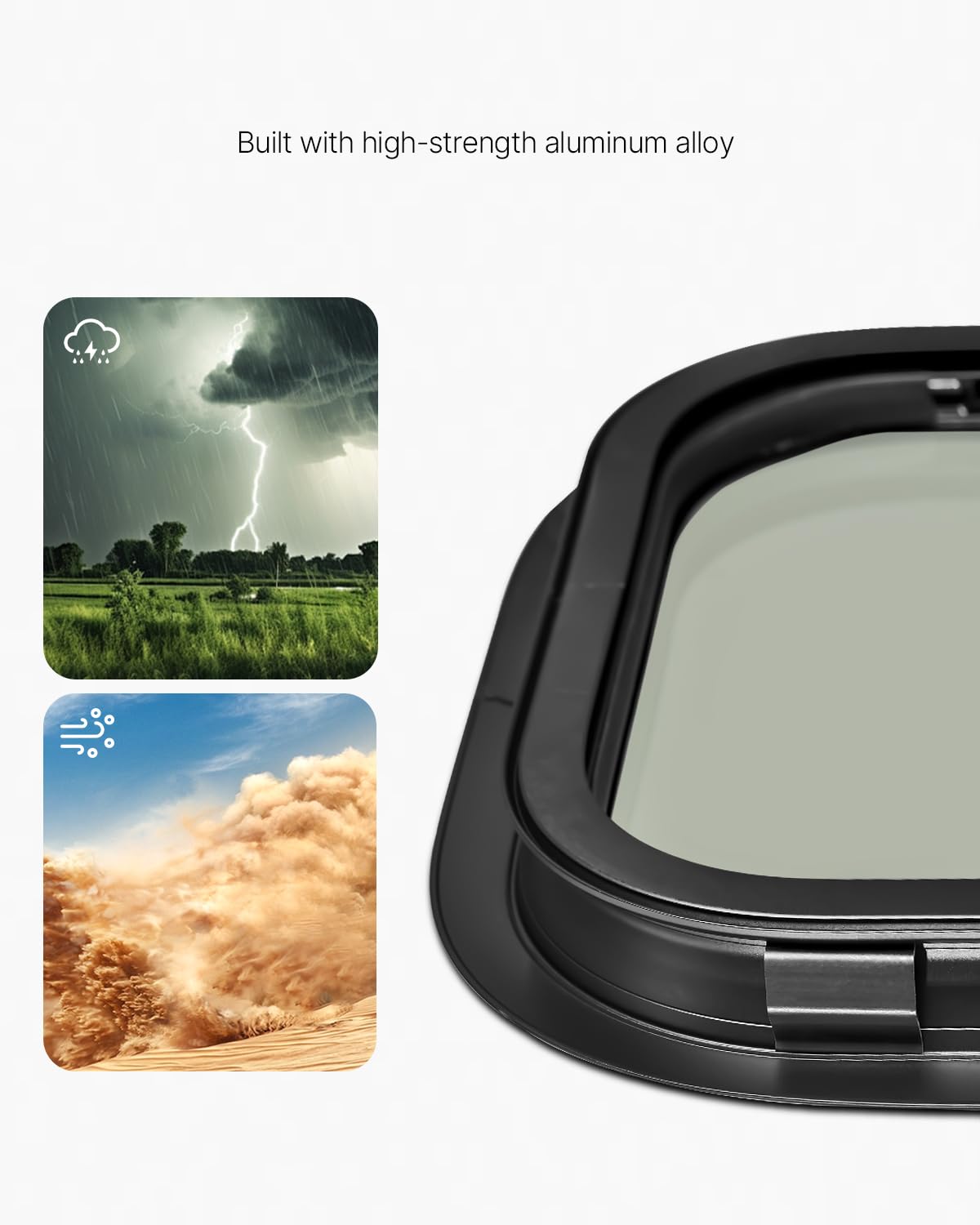 VEVOR Vertical RV Window, 12 W x 24 H Tinted Sliding RV Window with Net Screen & Trim Ring, Fit 15/16 - 1 3/4 Thickness Wall, RV