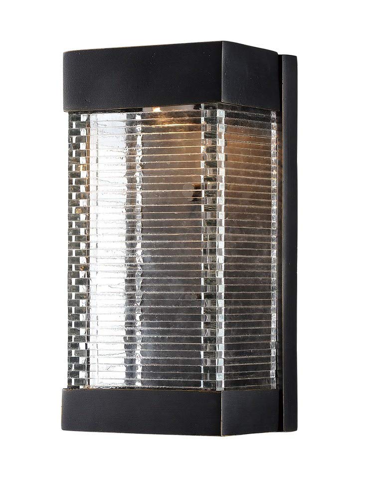 Maxim Stackhouse 10 Inch LED Outdoor Wall Mount Light, Bronze, Model 55222CLBZ, Vivex Material