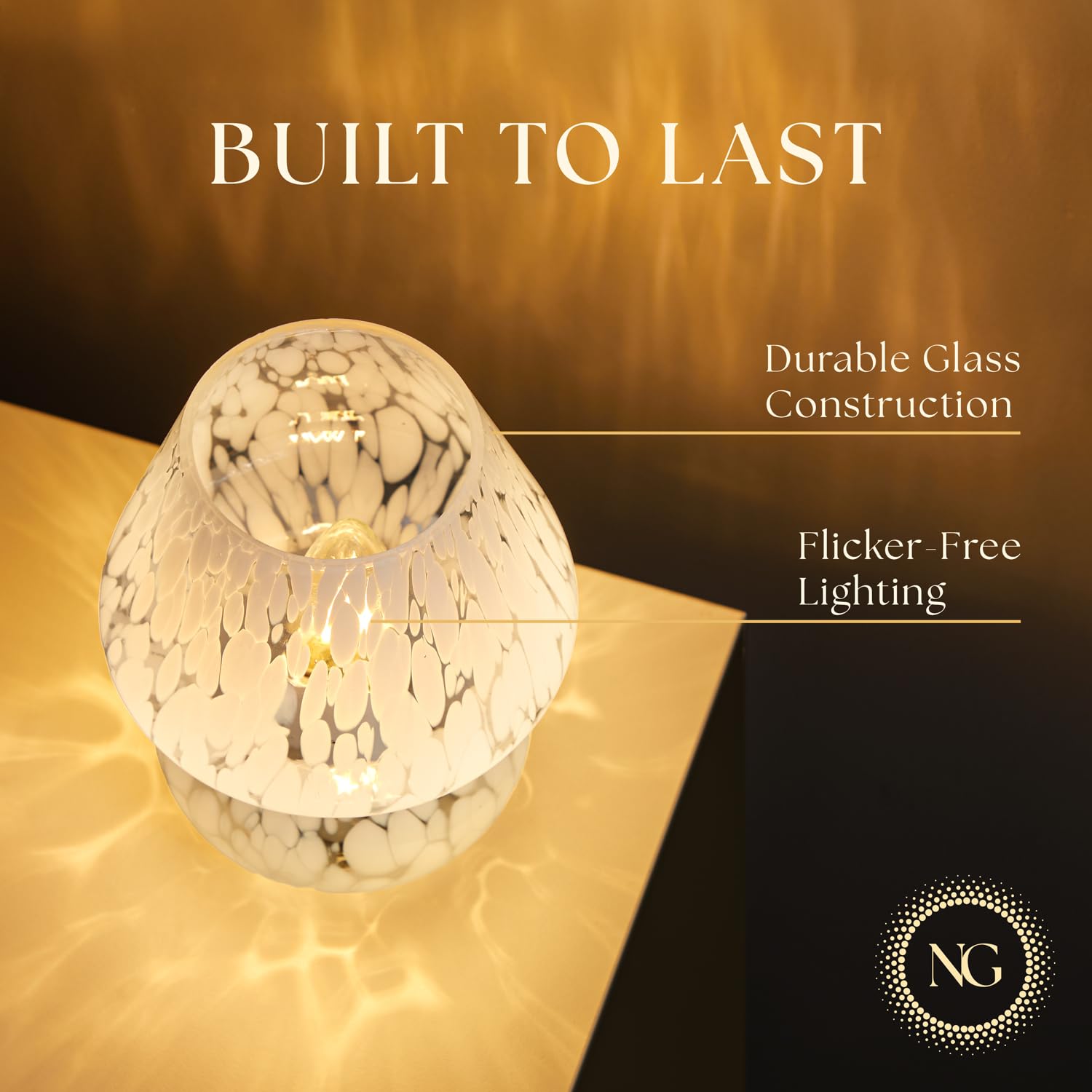 Next Glow Mushroom Lamp - Modern Dimmable Led Night Light For Bedrooms, Kids Rooms, Bedside Nightstands, Living Room Table And K