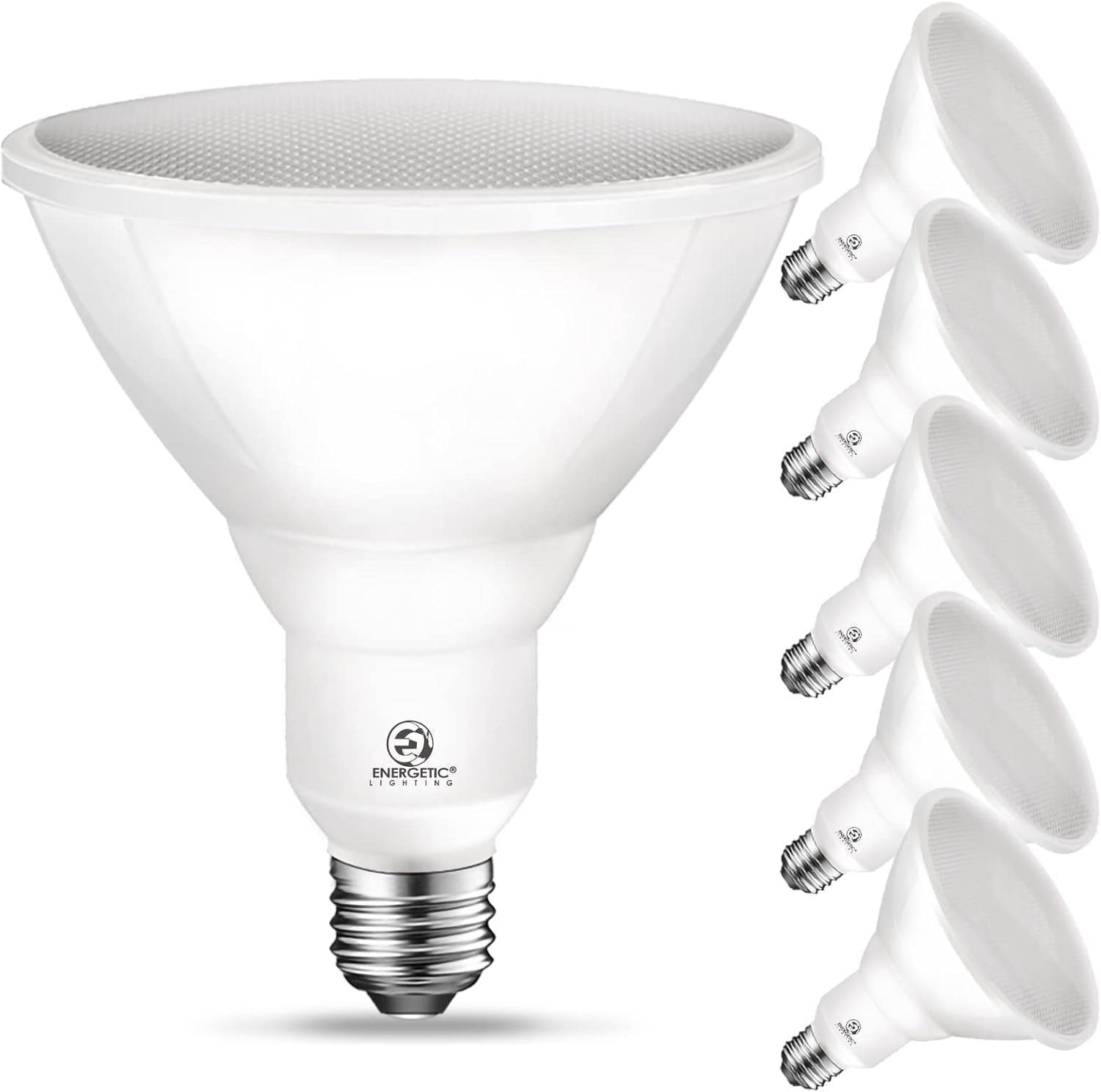Energetic Par38 Outdoor Led Flood Light Bulb, 3000K Warm White, 90 Watt Equivalent, Wet Rated, 900Lm, E26 Base, Non-Dimmable, 6 