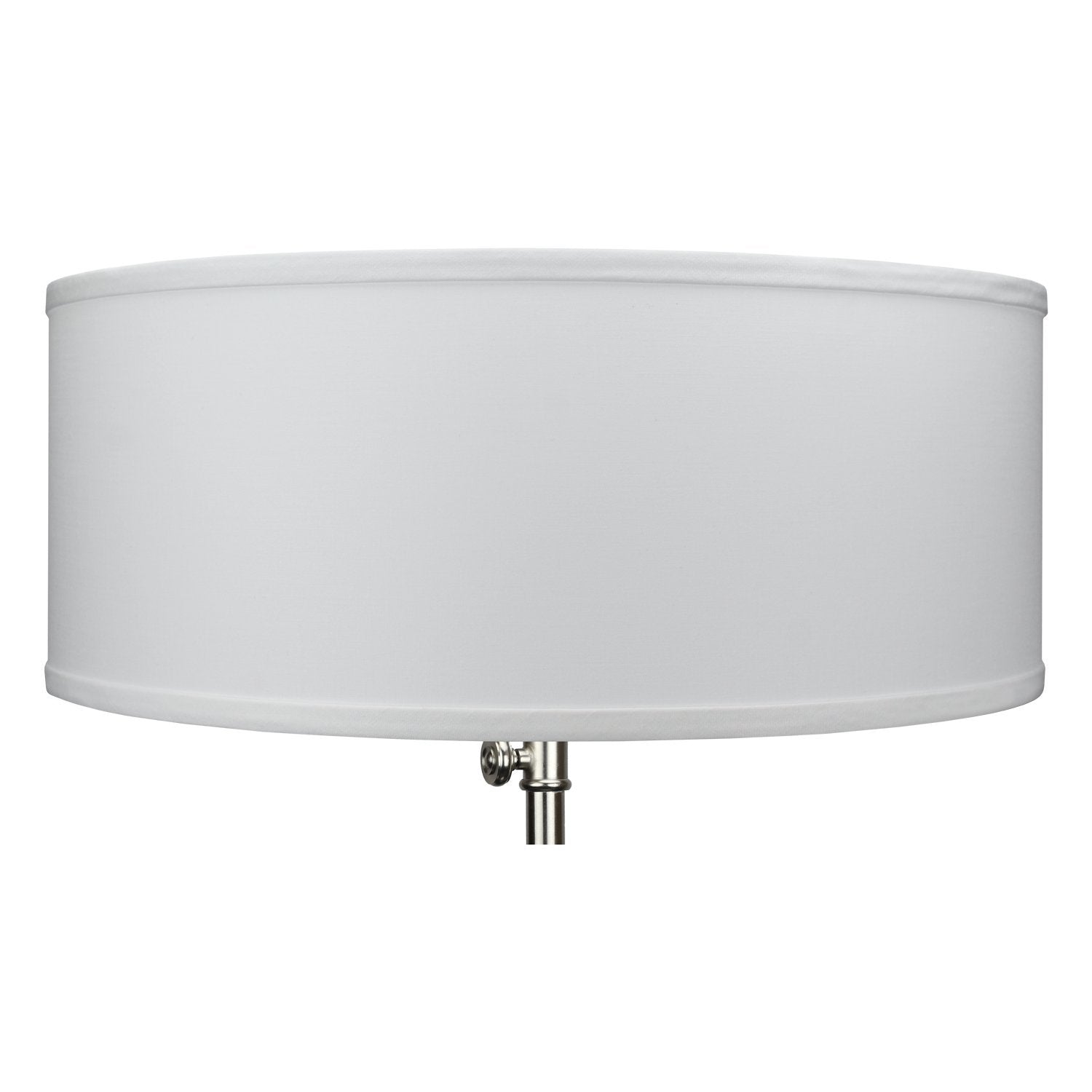Fenchelshades.Com 18&quot; Top Diameter X 18&quot; Bottom Diameter 7&quot; Height Cylinder Drum Lampshade Usa Made (White)