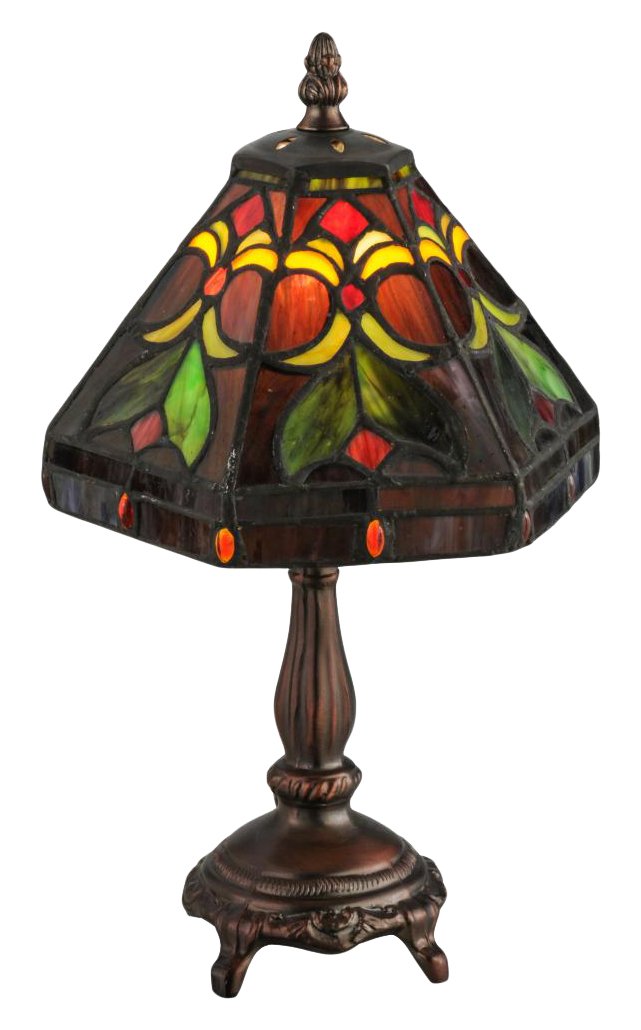 Meyda Tiffany Lighting Fixture, 13.5in Height, Metal, Mahogany Bronze Finish, Model 146951