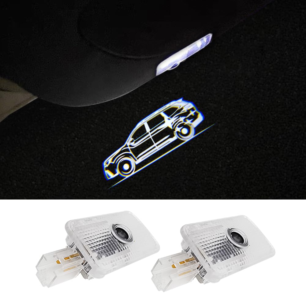 Led Car Door Logo Lights Courtesy Projector Laser Welcome Light Puddle Lamp 2 Pcs Compatible With Forester Outback Legacy Car Ac