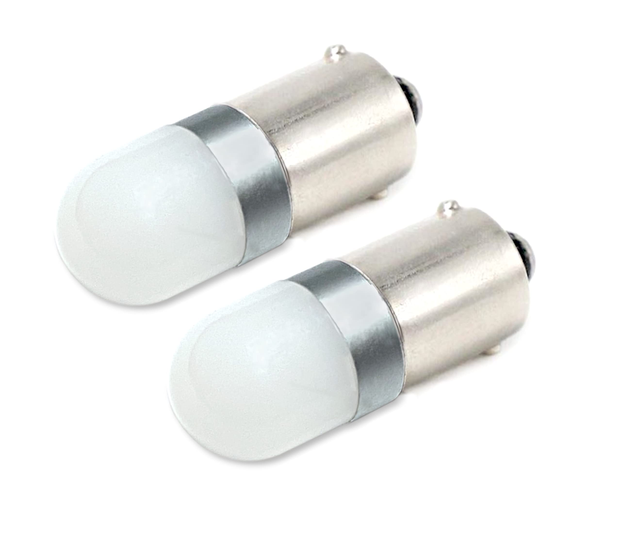 Aero-Lites.com Miniature Bayonet Bulb LED Replacement, Ba9s Base, 6.3V, 2-Pack, Blue