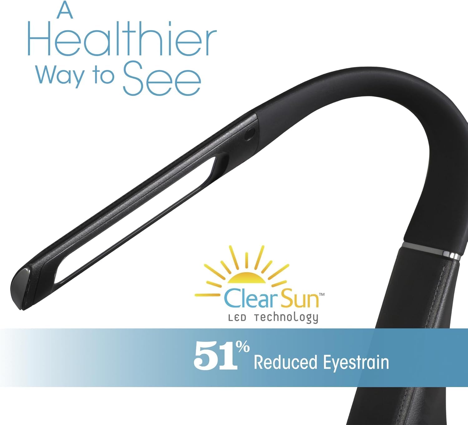 Ottlite Recharge Led Desk Lamp With Clearsun Led Technology - Portable, Dimmable & Flexible Gooseneck - Travel-Friendly Task Lam