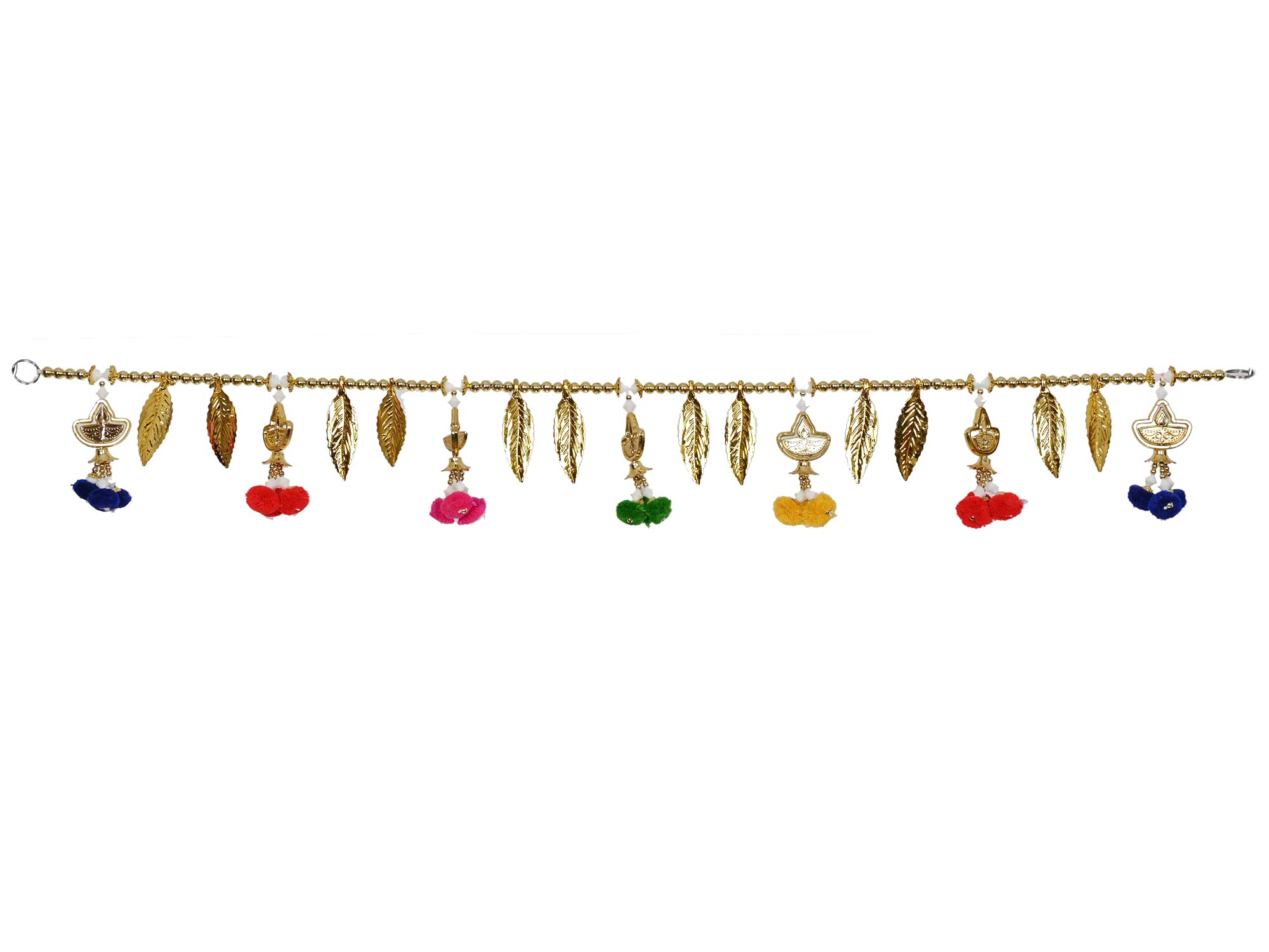 Bandhanwar Toran for Deepawali Navratri Home Decoration Bandarwal Toranam for Door Entrace Pooja Room Diya Design Toran Multicol