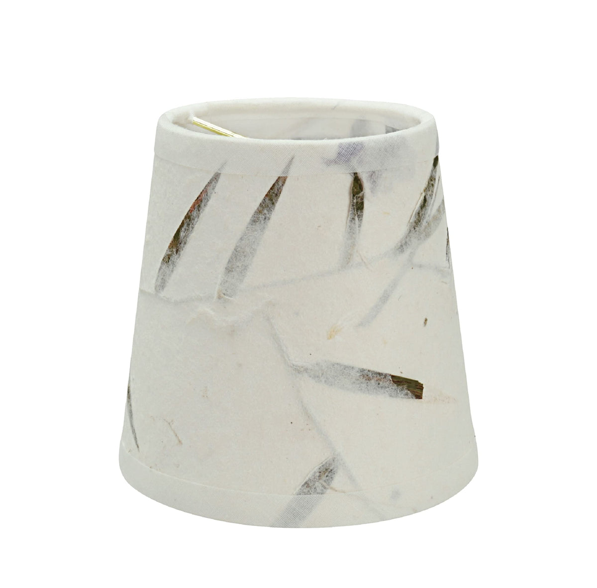 Aspen Creative 32720-2 Small Hardback Empire Shape Chandelier Clip-On Lamp Shade Set (2 Pack), Transitional Design in Off White, 4&quot; bottom width (3&quot; x 4&quot; x 4&quot;)