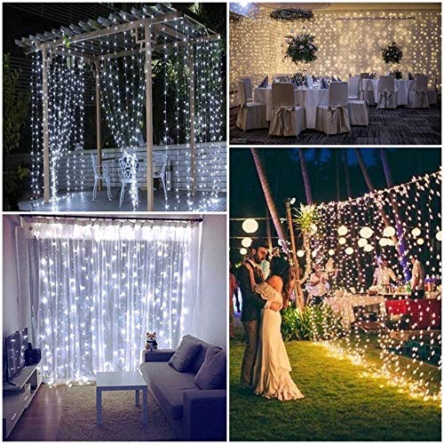 Ozs 2Pack 164Ft 400 Led Cool White Christmas String Lights, Waterproof, 8 Modes, Green Wire