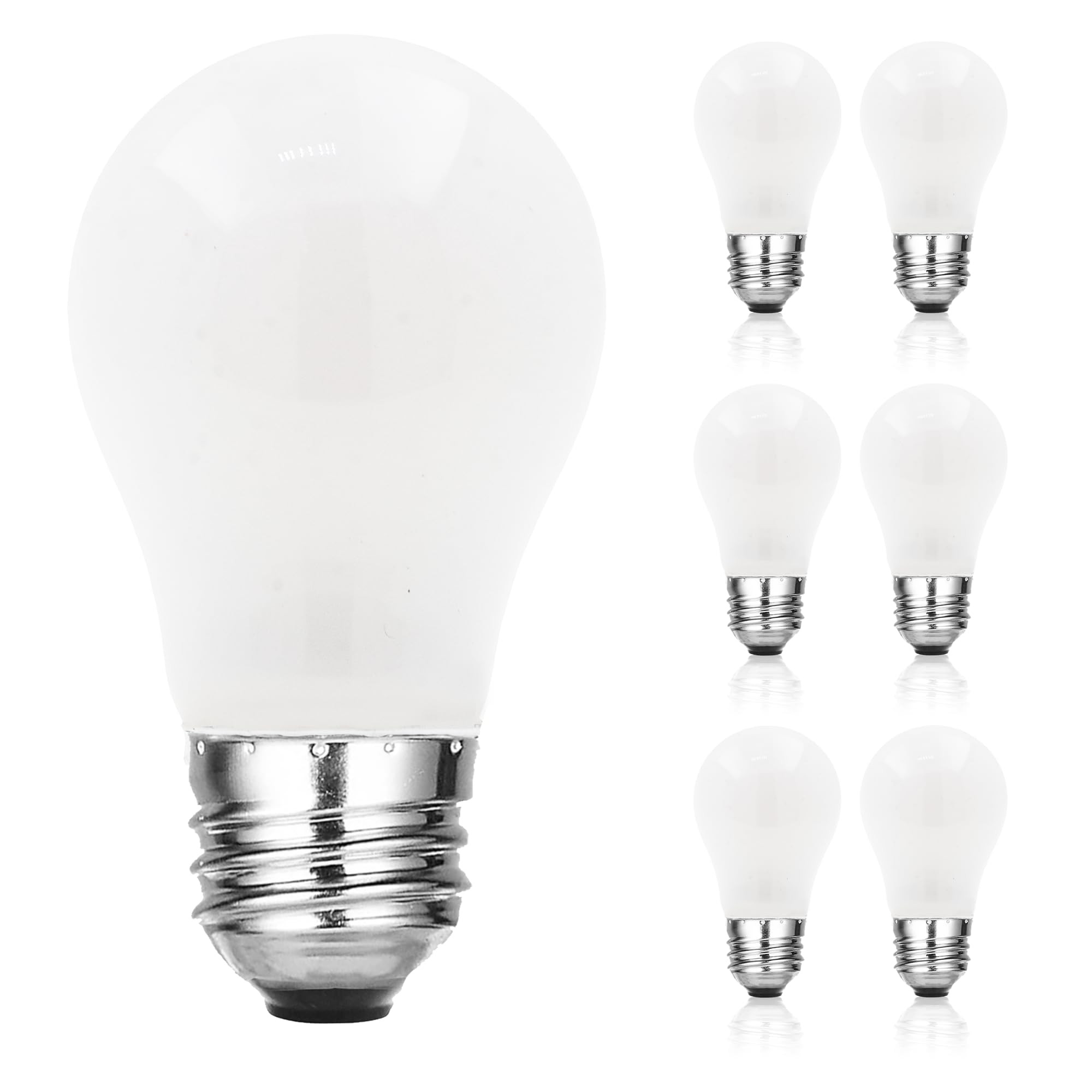 Mandala Crafts Frosted E26 A15 Incandescent 40W Appliance Light Bulbs - Refrigerator, Oven, Microwave, Stove Lights