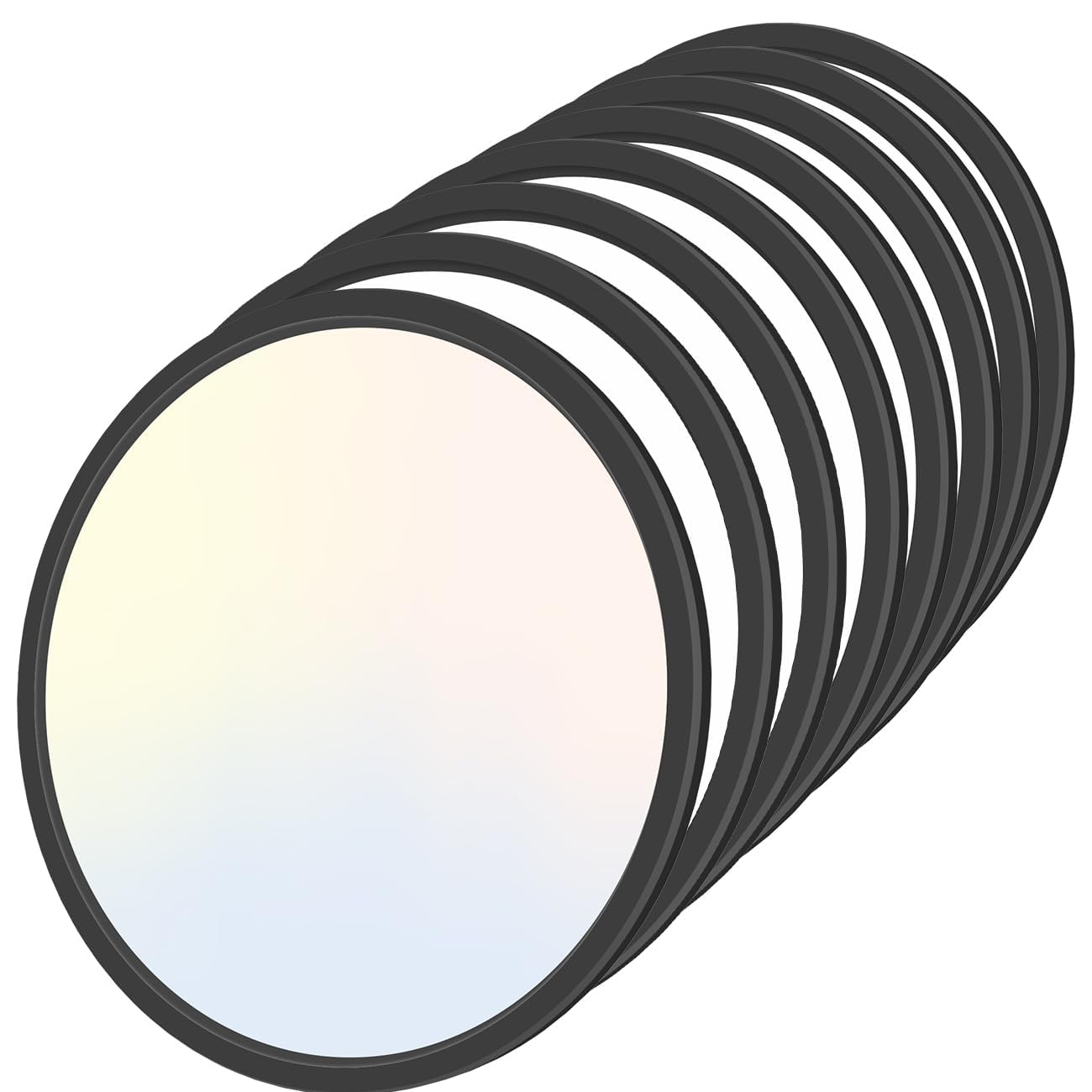 Zemty 8Pack 12 Inch LED Flush Mount Light, 28W 3200lm Super Slim Ceiling Light Fixture, 3000K/4500K/6000K Selectable Ceiling Lam