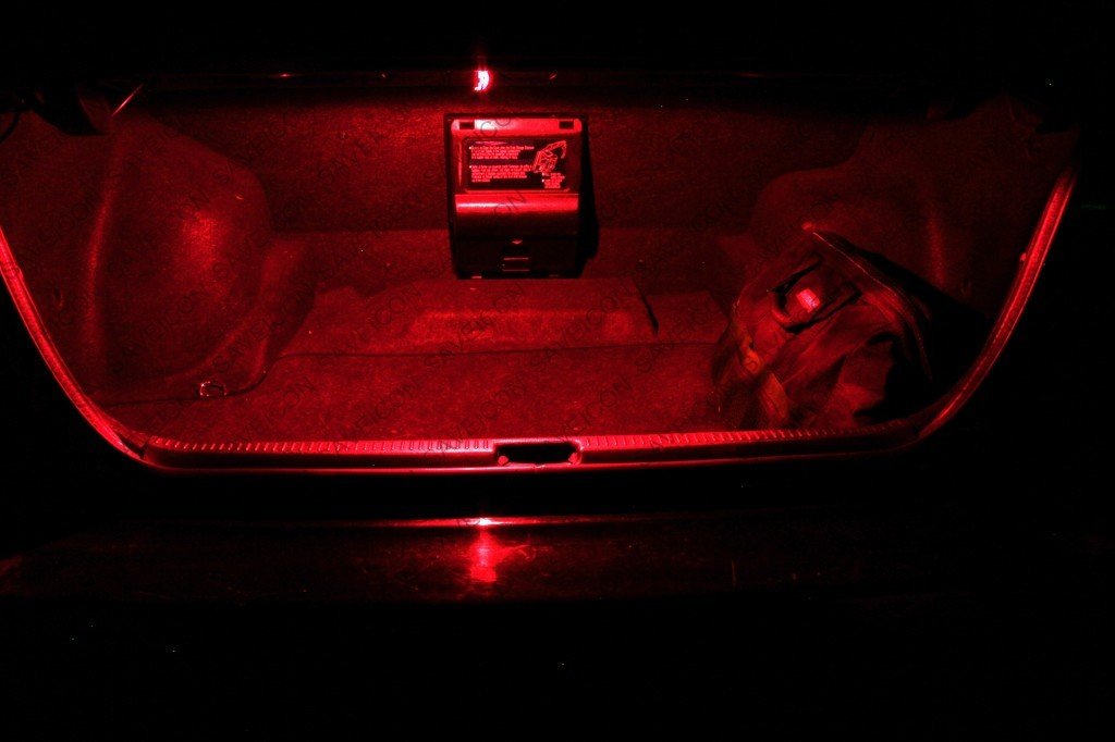 SAWE LED License Plate Dome Map Lights Bulbs, 5-SMD, Pack of 20, Red