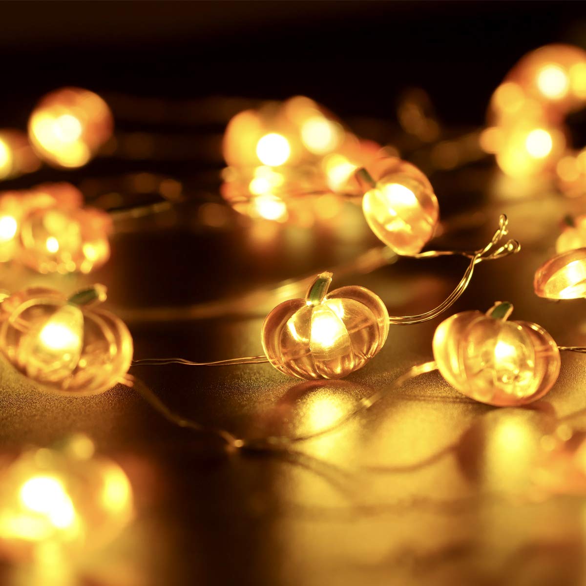 Miya Life Fall Fairy Lights Cute String Lights With Thanksgiving Decor Fall Garland With Lights Battery Operated For Fall Lights Indoor Decoration (Pumpkin Fairy)