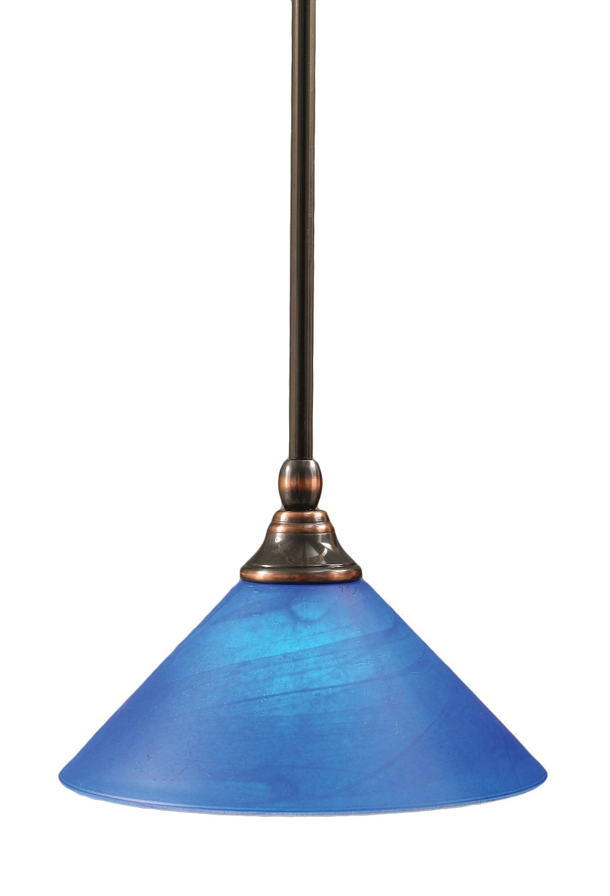 Toltec Lighting 1 Light Mini Pendant In Black Copper (23-Bc-435)