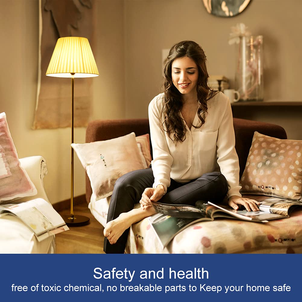 6 Pack E12 Led Candelabra Light Bulbs, 60 Watt Equivalent, Warm White 2700K, 120V Chandelier Llight Bulb, A15 / G45 Shape Ceilin