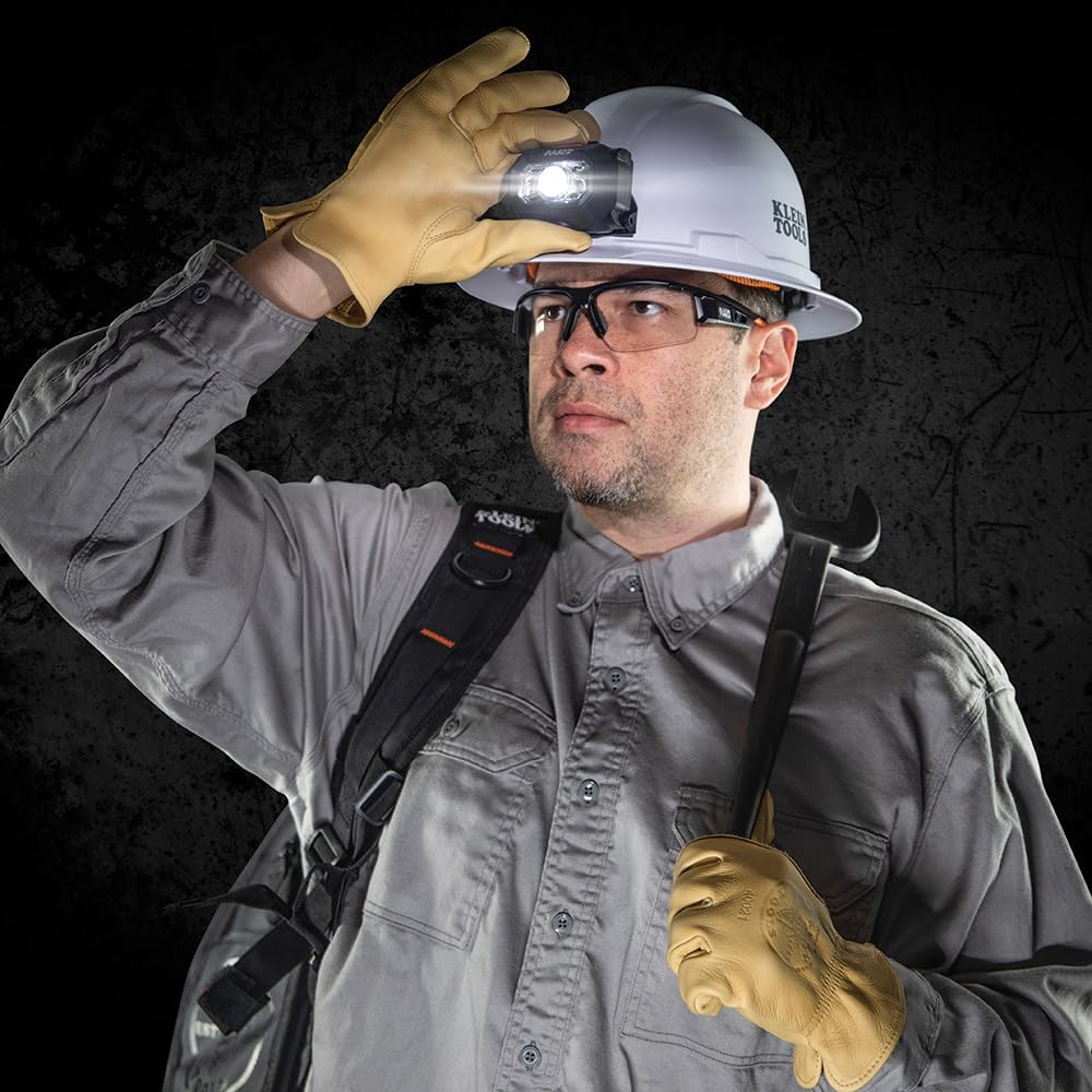 Klein Tools 60156 Intrinsically Safe Led Ip67 Headlamp For Hazardous Areas, Mounts To Klein Hard Hats And Safety Helmets