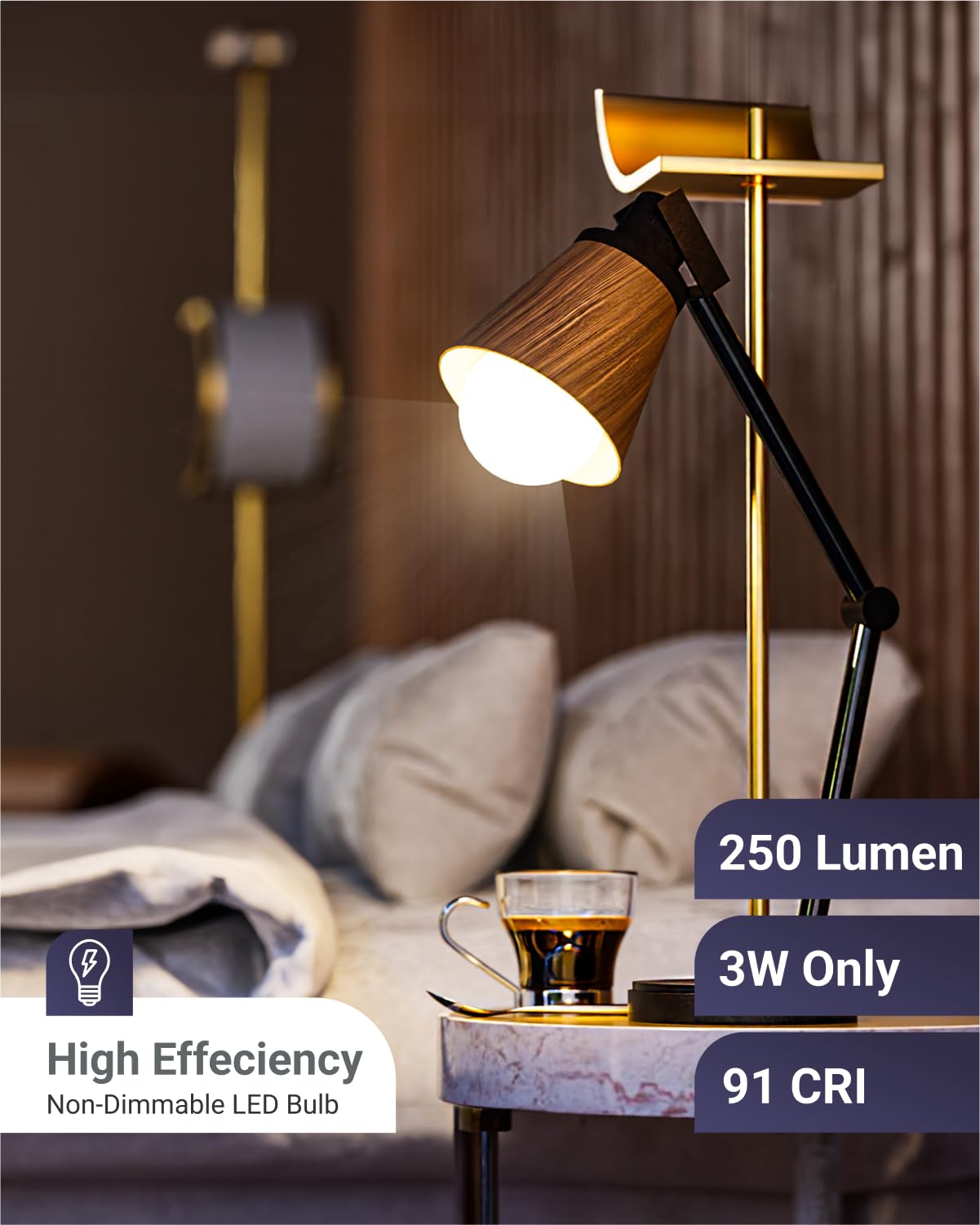 Sunco Lighting A19 LED Light Bulb, Dimmable 3000K Warm White, 10 Pack, E26 Base, 250 Lumens, Indoor/Outdoor, Flicker Free