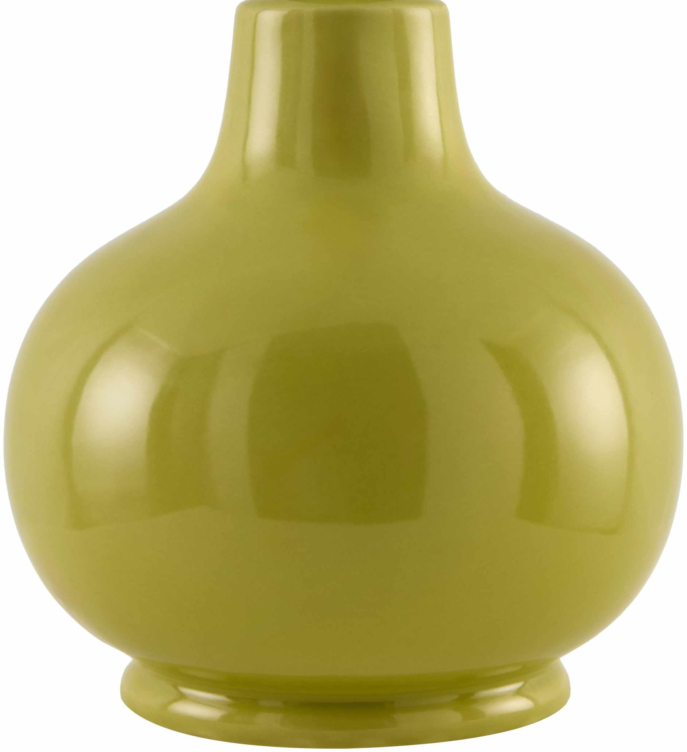 Hauteloom Theisseil Table Lamp, Ceramic, 13inH x 8inW x 8inD, Green/White Translucent, Model TXCHMC9-020