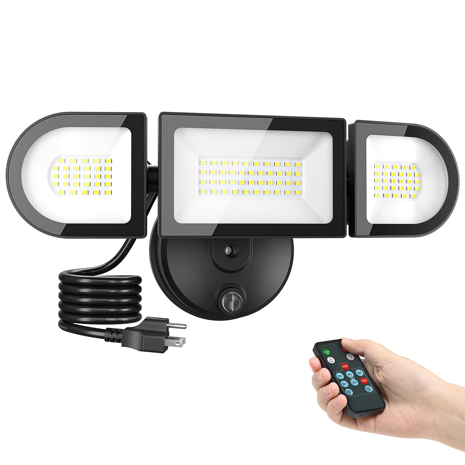 Imaihom 65W Dusk To Dawn Outdoor Security Light, 6500Lm, 3 Adjustable Heads, Ip65 Waterproof