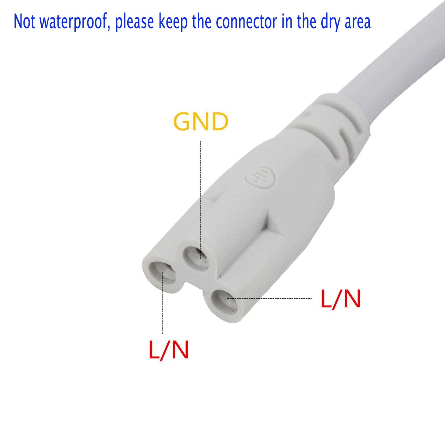 SinLoon T5 LED Lamp Connecting Wire 16IN 0.4M - Linkable Ceiling Light Cable - 2-Pack