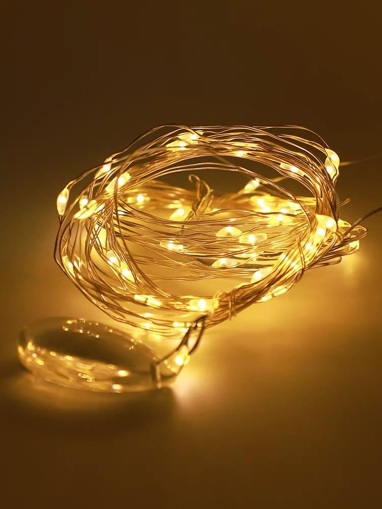 Generic 100 Led Warm White Curtain Light For Party/Wedding/Festival/Christmas,Window Blinking String Light For Bedroom/Living Ro