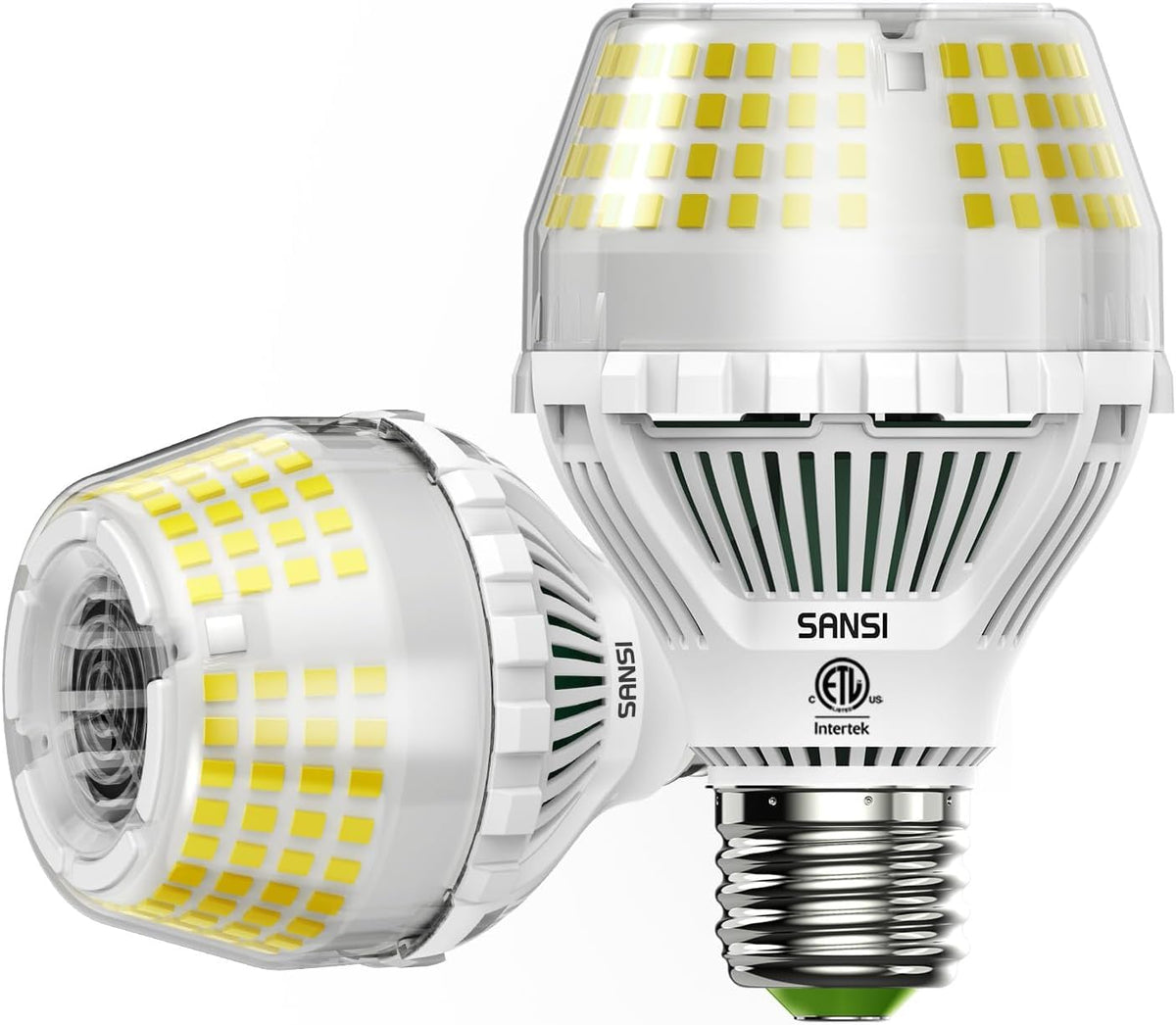 Sansi 300W Equivalent 5000 Lumens Led Light Bulb, 5000K Daylight Super Bright Light Bulbs, E26 A19 Led Bulbs Non-Dimmable, 22-Ye