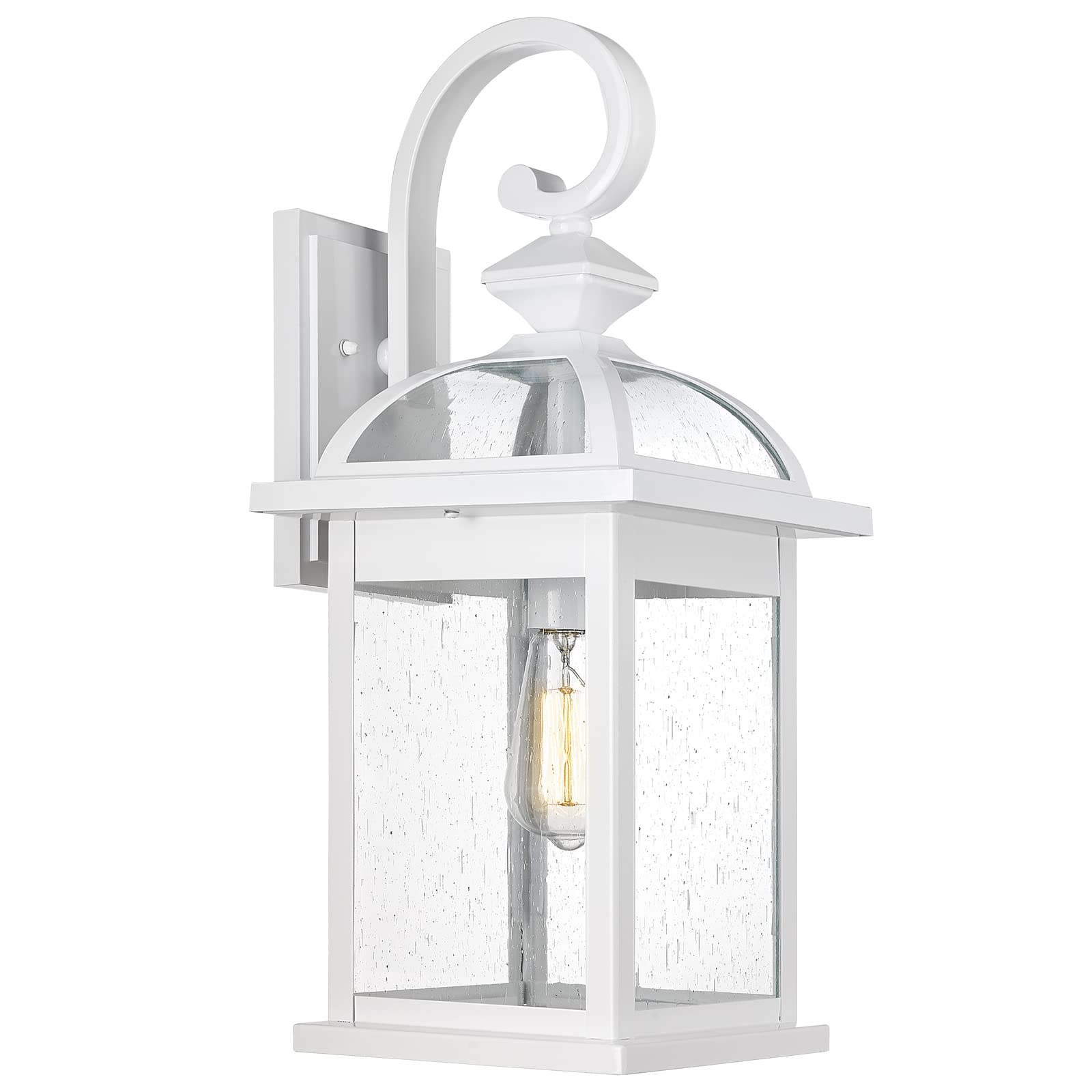 Darkaway Outdoor Lights Fixtures Wall Mount, Large 22inch Outdoor Wall Sconce Lights with Seeded Glass Waterproof Outside Exteri