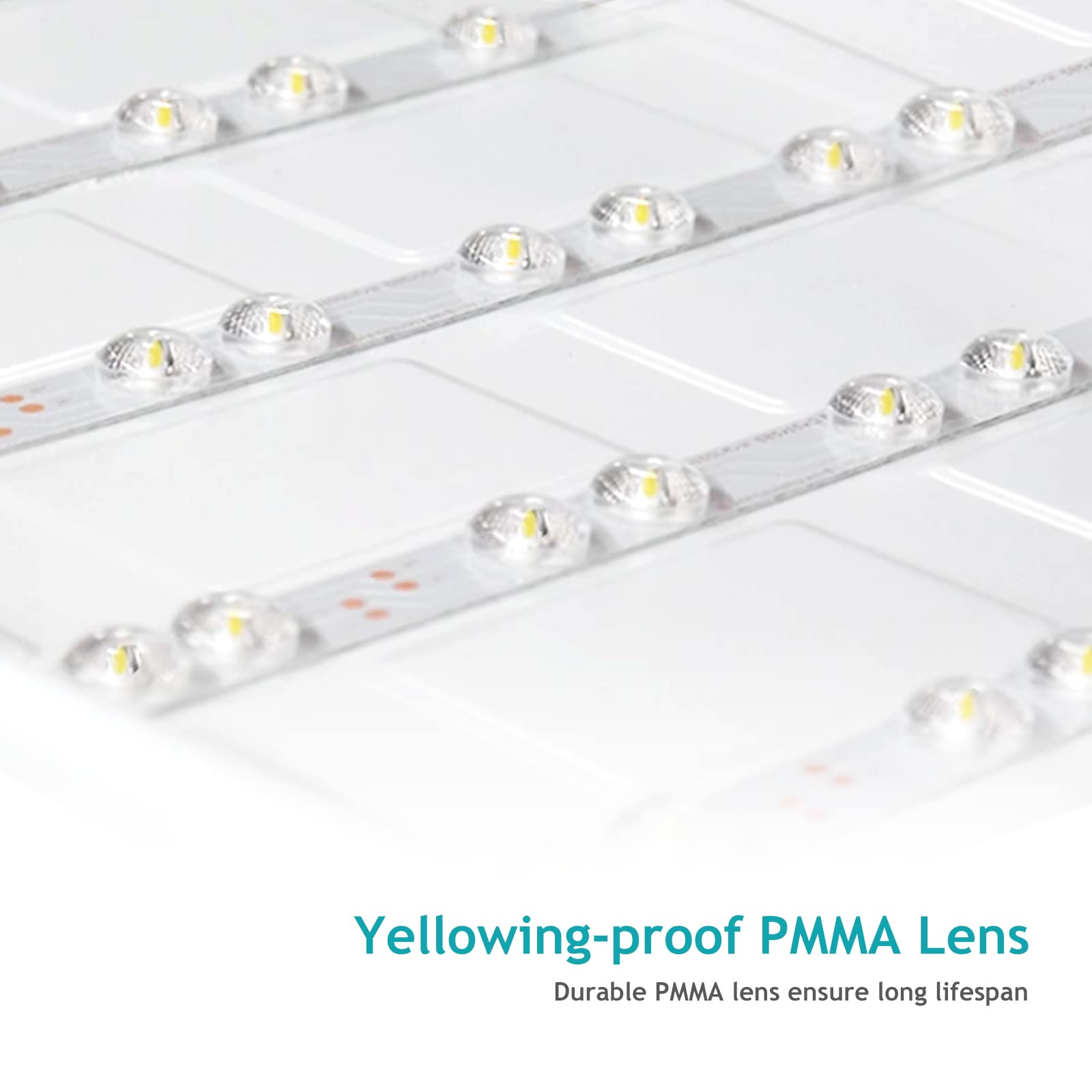 Vocgouu 4-Pack 2X2 Led Flat Panel Light Drop Ceiling, 0-10V Dimmable, 3Cct Selectable (5000K 4000K 3000K) & 3 Wattage Switchable